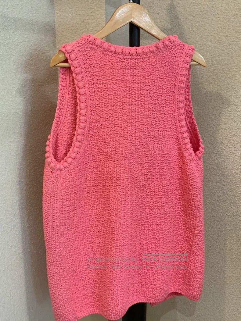 Chanel Chanel 22S pink knitted vest Size XXS / US 00 / IT 34 - 2 Thumbnail