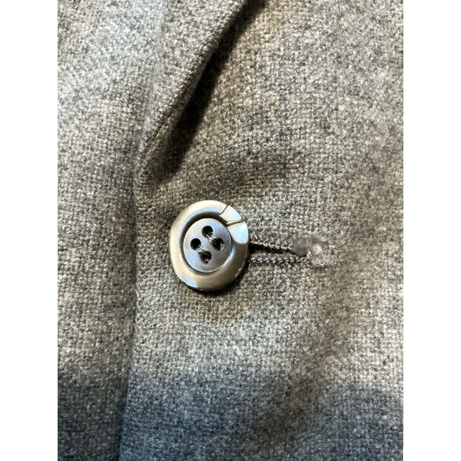 Neiman Marcus VINTAGE Neiman Marcus Envoy 100% Cashmere Tracer 2 Button Blazer Jacket Sz. 42L Mens Gray Size 42R - 6 Thumbnail