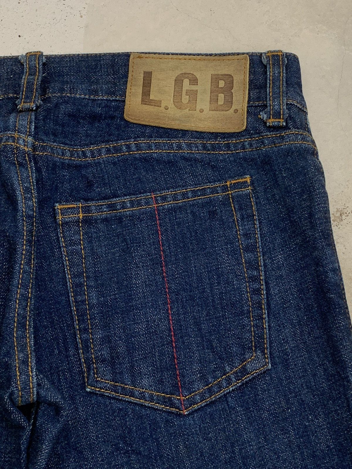 Le Grande Bleu (L.G.B.) Le Grand Bleu Flare Dark Denim Whisker Maniac Corp Size US 28 / EU 44 - 12 Thumbnail