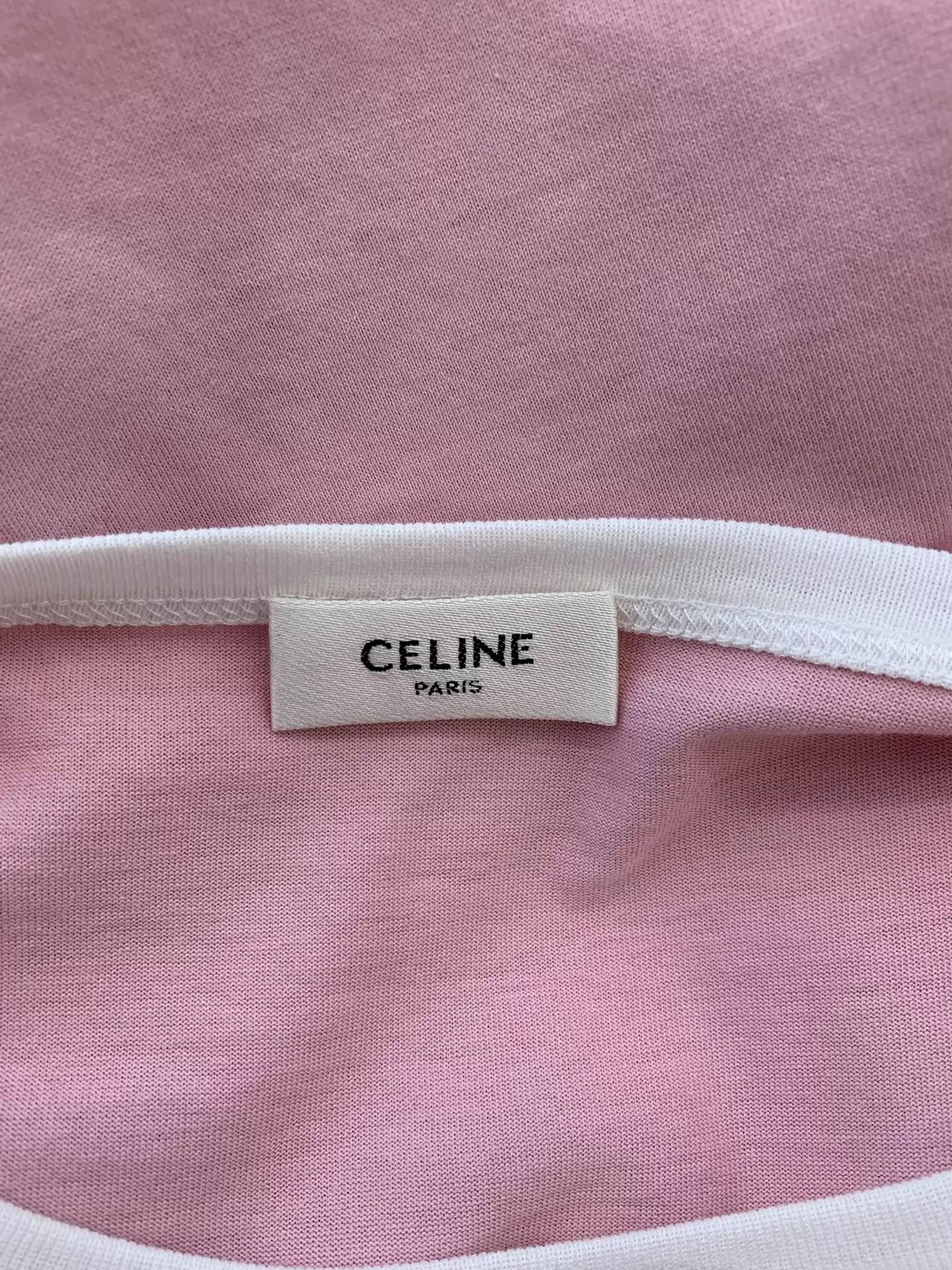 Celine Celine Pink Embroidered Print Tee S New Size S / US 4 / IT 40 - 4 Thumbnail