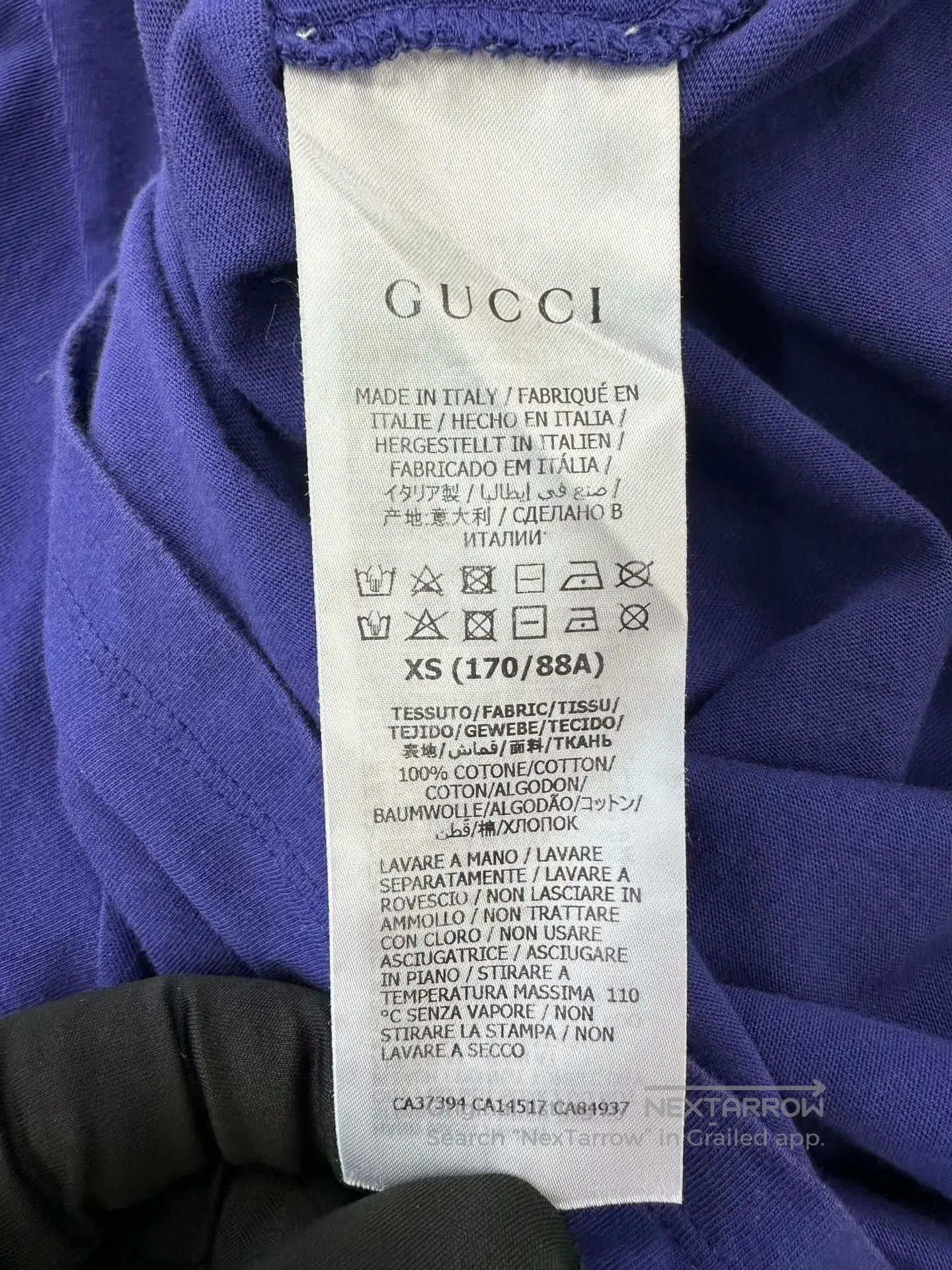 Gucci Guicci Blue double G star print logo short-sleeve shirt| Size US XS / EU 42 / 0 - 4 Thumbnail