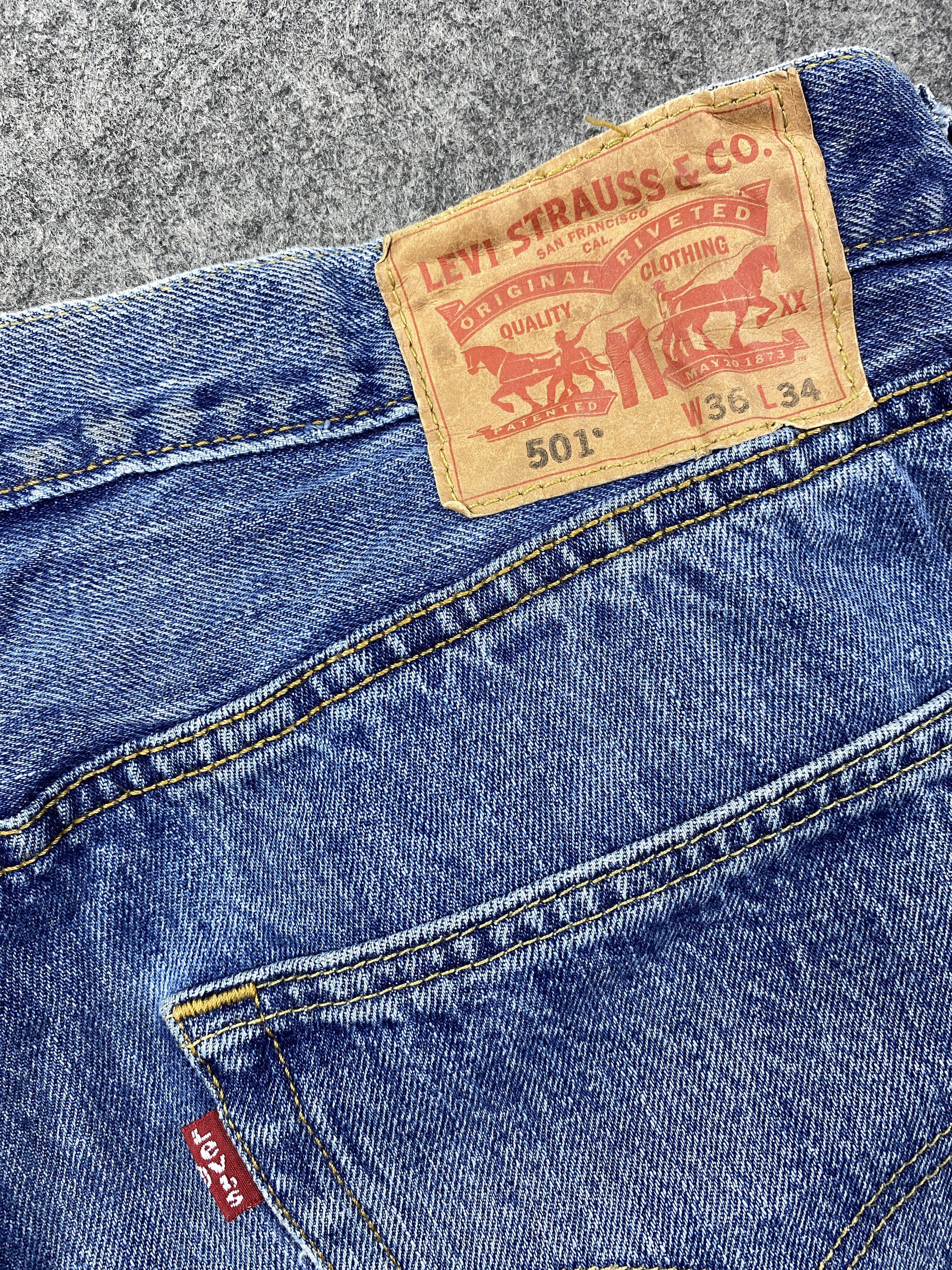 Levi's Blue Vintage Levi's 501 Jeans 36x34 Denim -JN1639 Size US 36 / EU 52 - 11 Thumbnail