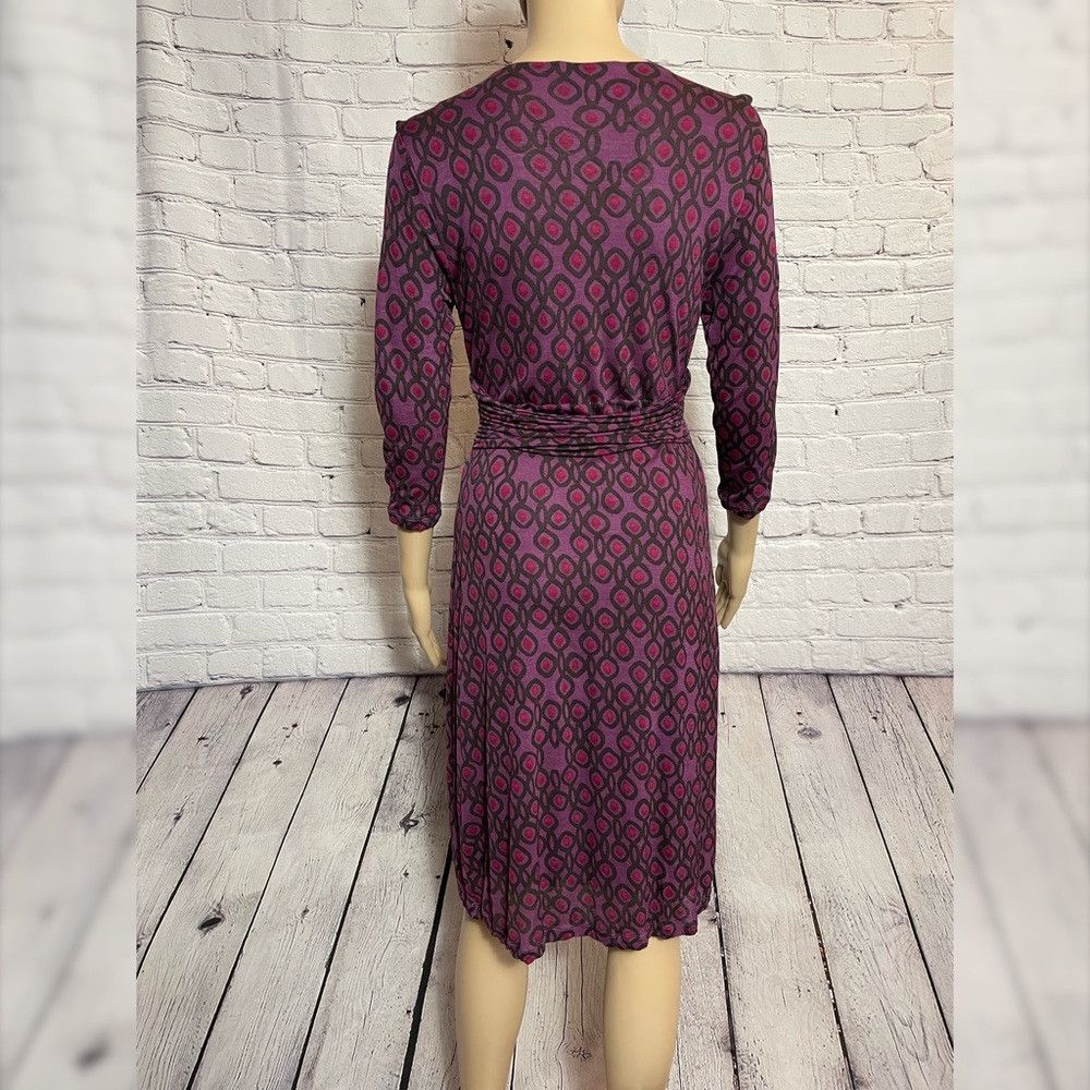 Boden Boden Chelsea Wrap Purple 3/4 Sleeve Dress Size 6 Size M / US 6-8 / IT 42-44 - 7 Thumbnail