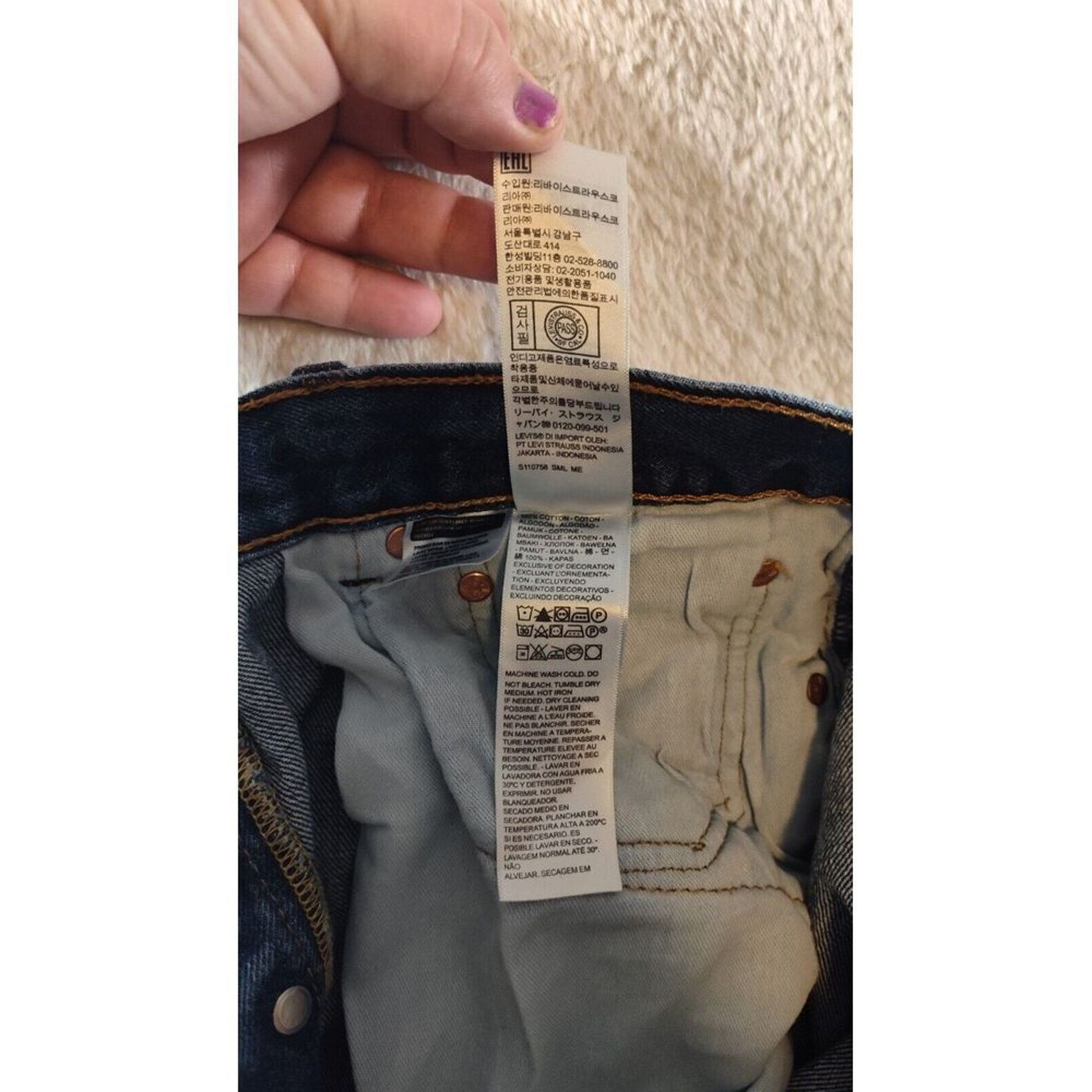 Levi's Levis Jeans Mens 31x30 Blue 501 Straight Button Fly Western Size US 31 - 11 Thumbnail