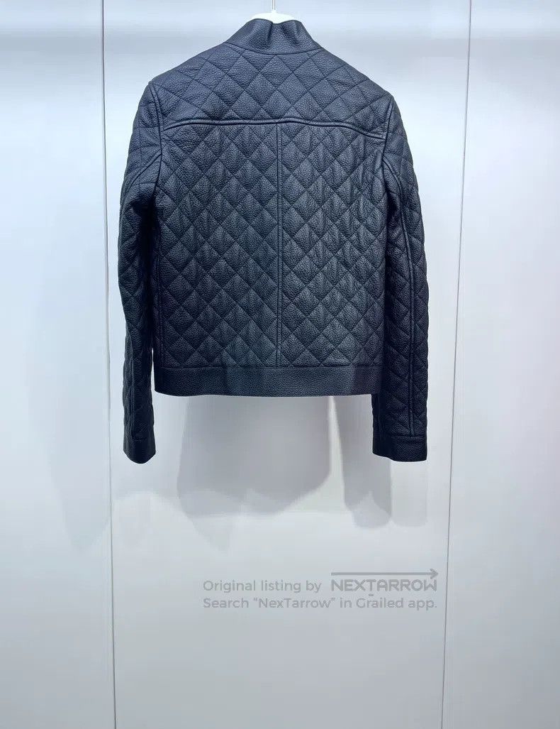 Hermes Hermes Quilted Pattern Lamb Leather Jacket Size XXS / US 00 / IT 34 - 2 Thumbnail