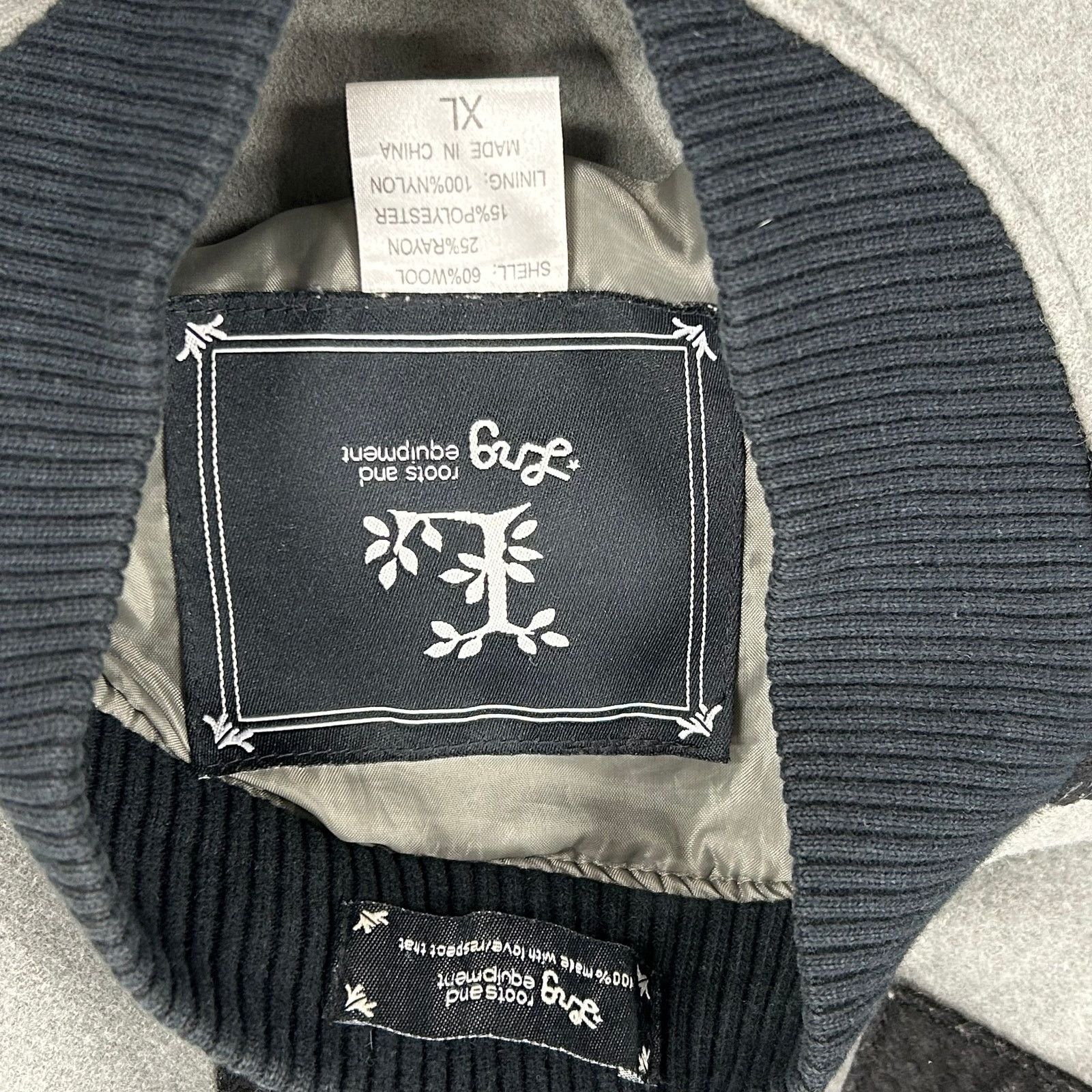 LRG LRG Generation Letterman Wool Jacket Coat Gray Black Size XL Size US XL / EU 56 / 4 - 4 Thumbnail