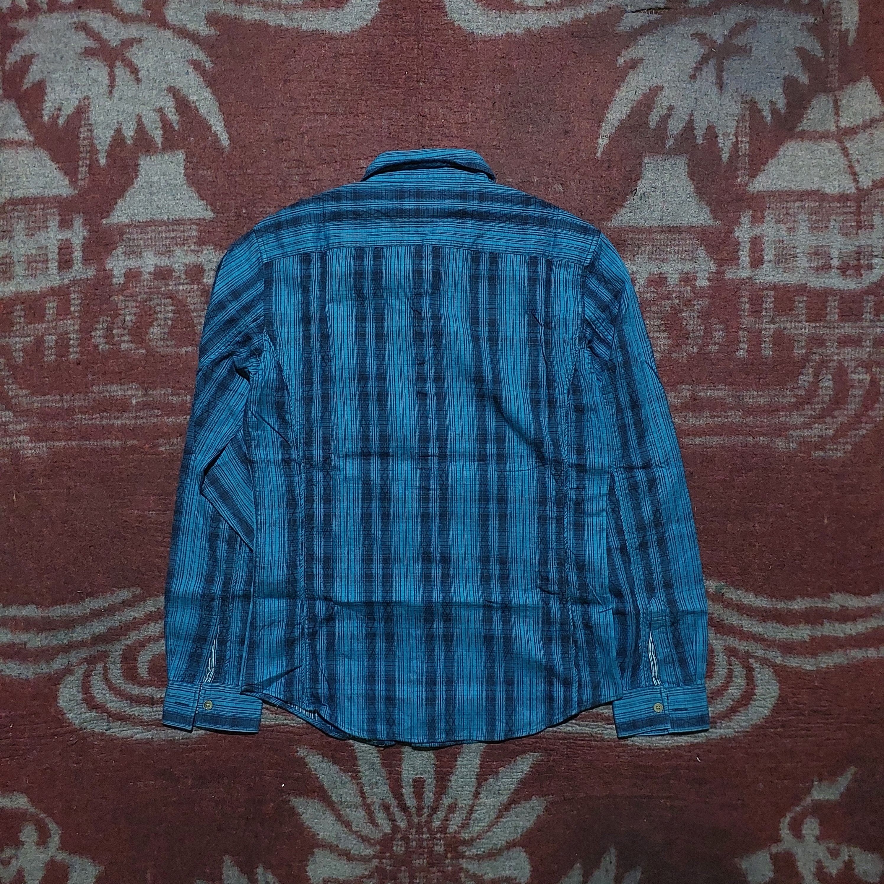 Tornado Mart Zero by Tornado Mart blue stripes button up L/s shirt Size US L / EU 52-54 / 3 - 2 Thumbnail