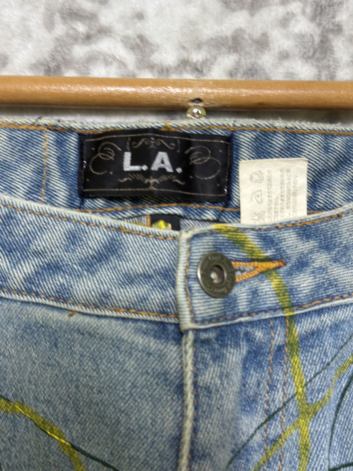 Hysteric Glamour Flare LA Jeans Paint Splash Junya Watanabe Style Bootcut Size US 26 / EU 42 - 8 Thumbnail