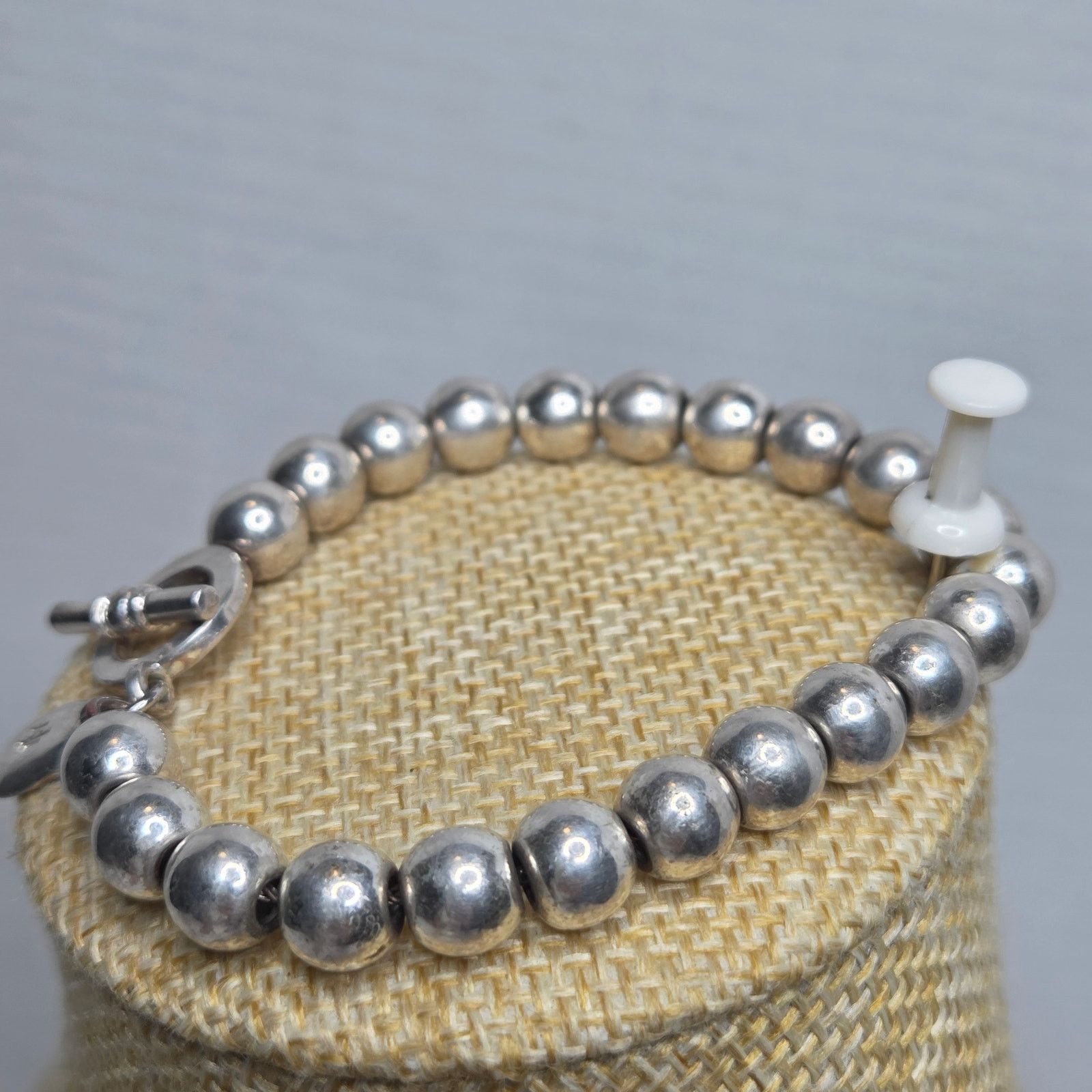 Lauren Ralph Lauren Vintage Ralph Lauren Silver-Tone Beaded Bracelet Jewelry Size ONE SIZE - 5 Thumbnail