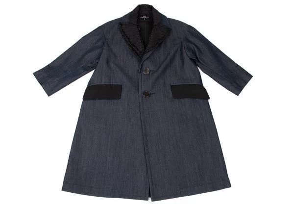Comme des Garcons Comme Des Garcons Dark Blue Retro Floral Collar Design Top Size M / US 6-8 / IT 42-44 - 2 Thumbnail