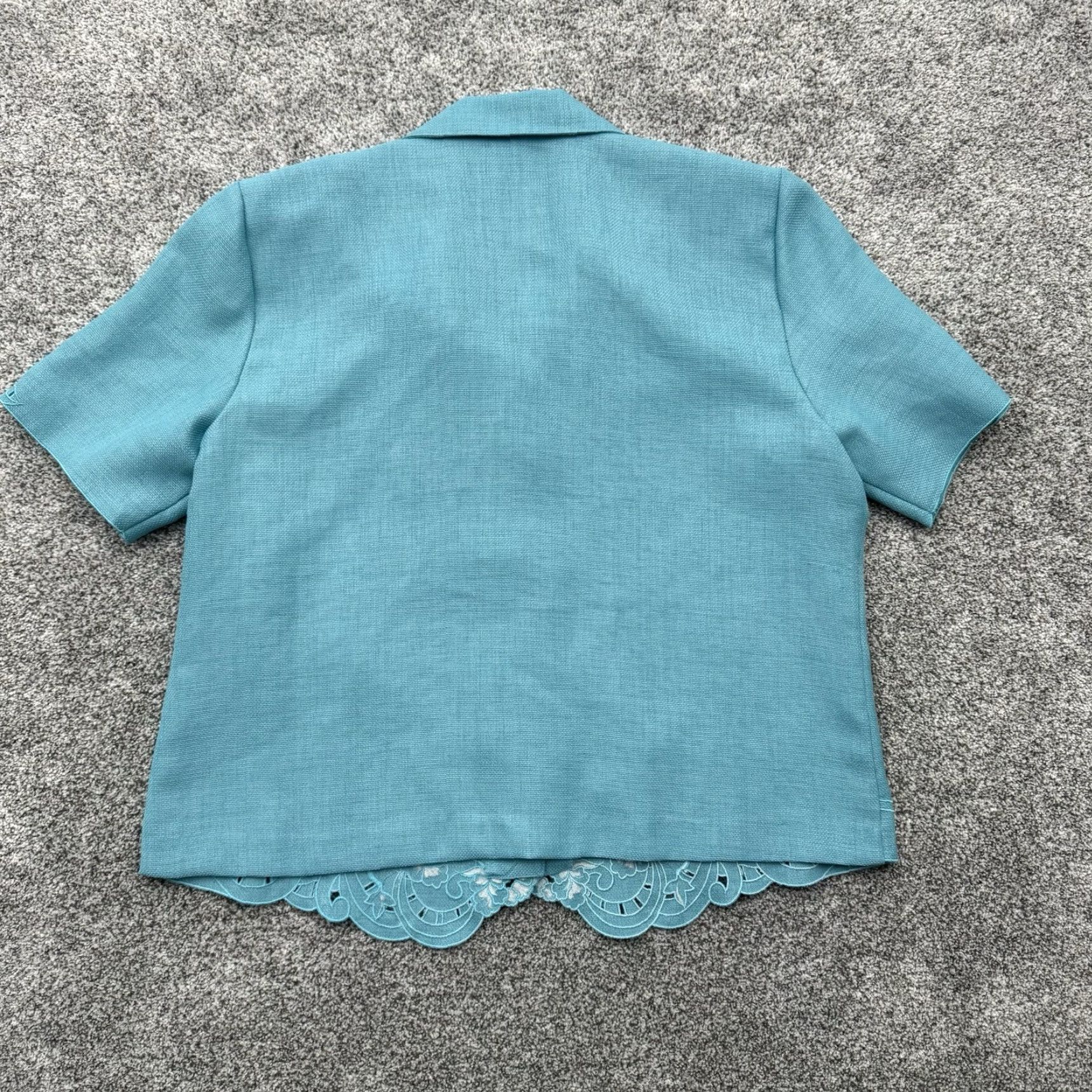 Vintage VINTAGE Alfred Dunner Blazer Women 16 Grandmacore Embroidered Scalloped Lace 90s Designer - Women - Blazer - 16 - Blue - 90s - Vintage Size XXL / US 16-18 / IT 52-54 - 7 Thumbnail