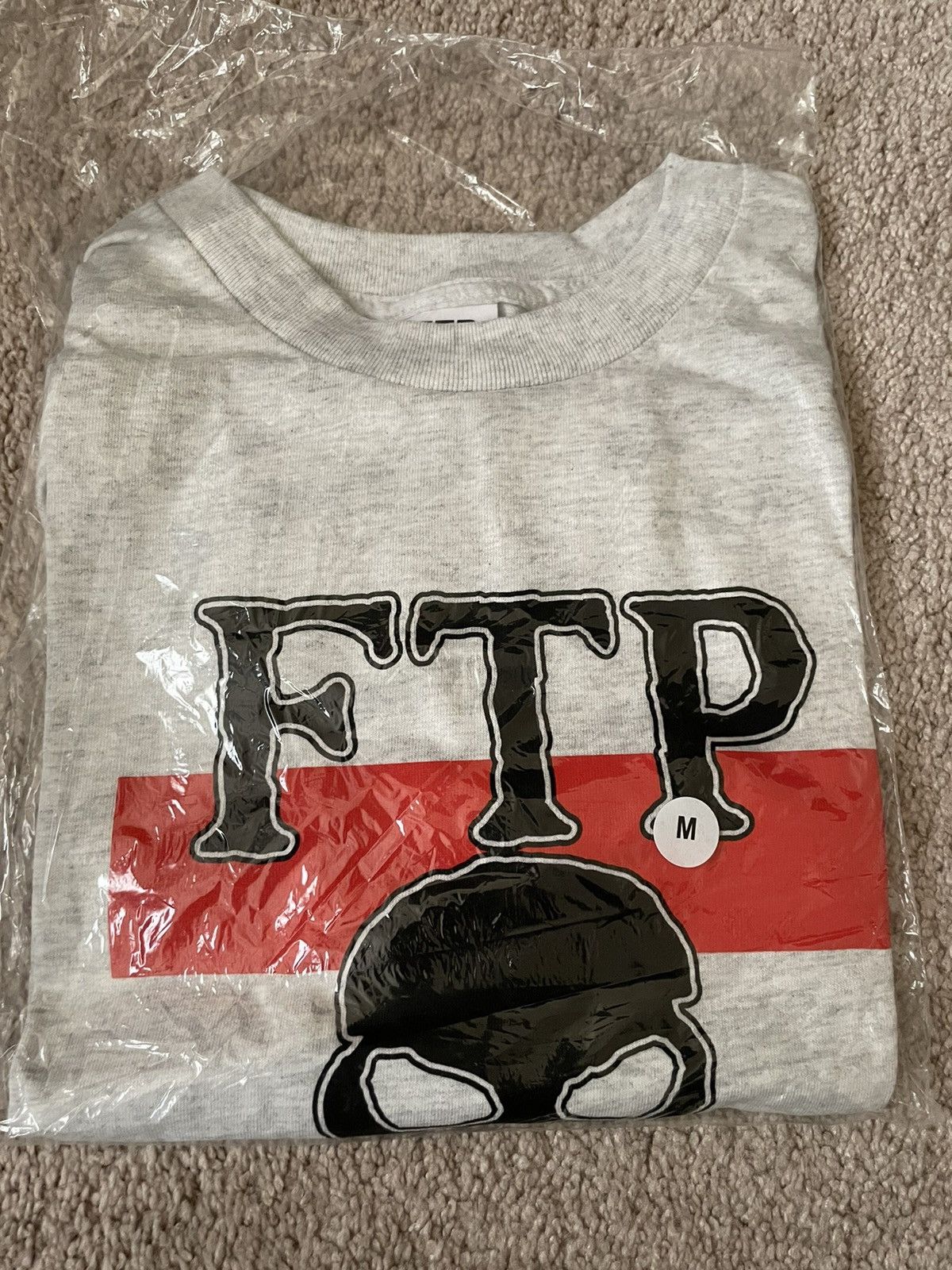 Fuck The Population FTP Skull Tee (Ash) Size US M / EU 48-50 / 2 - 2 Thumbnail