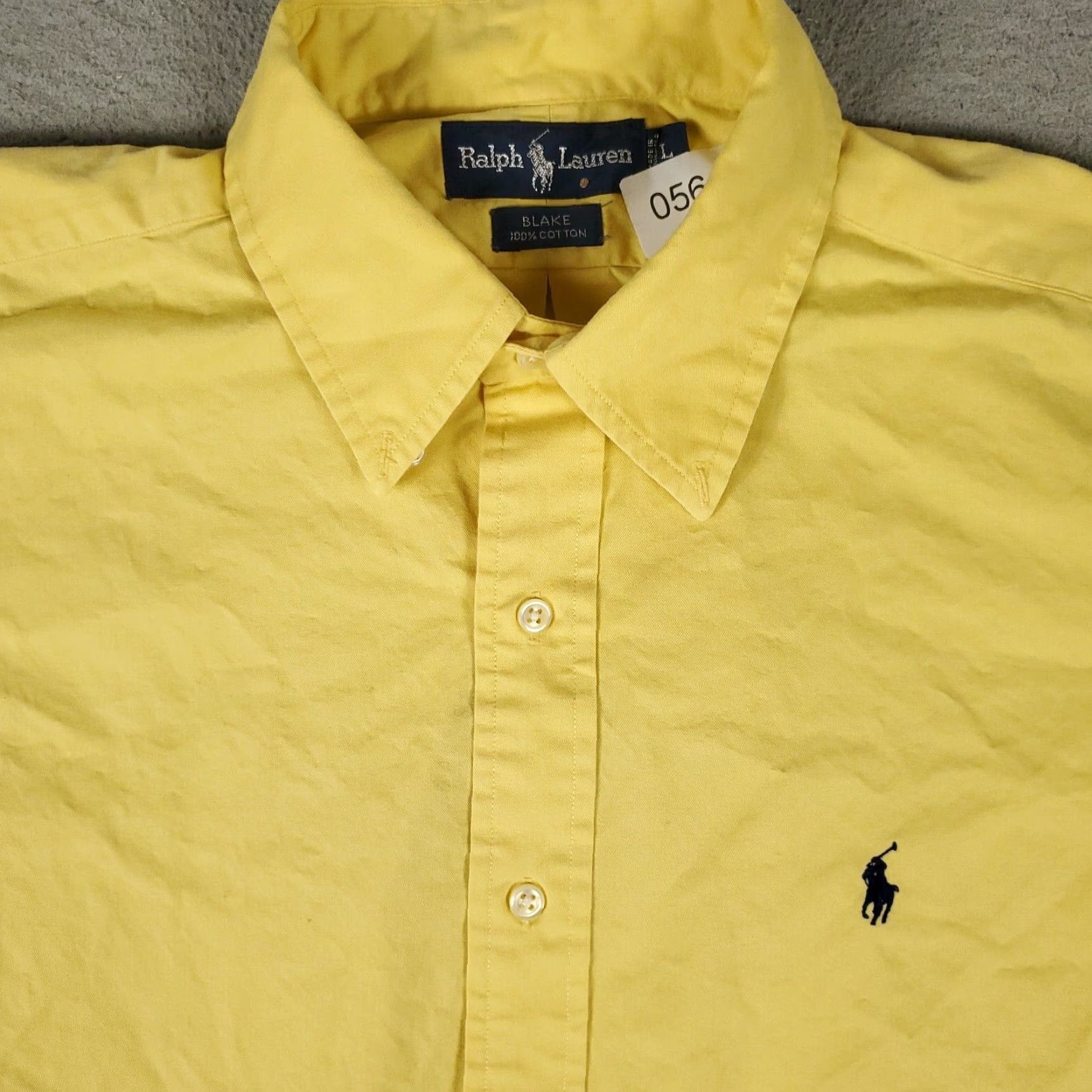Ralph Lauren Ralph Lauren Shirt Mens Large Yellow Button-Up Long Sleeve Cotton Collared Classic Pockets Mens Size US L / EU 52-54 / 3 - 2 Thumbnail