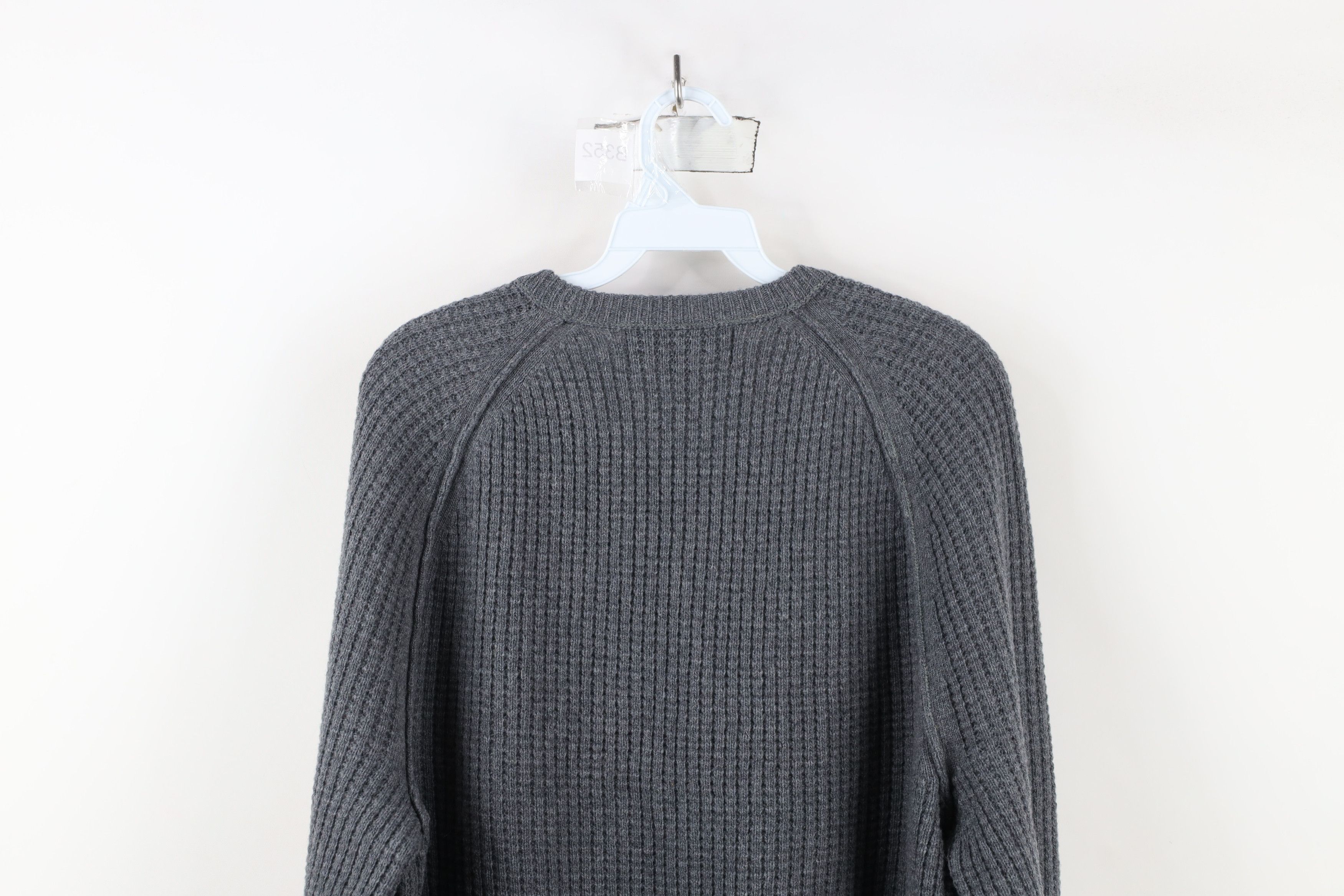 Banana Republic × Vintage Banana Republic Italian Yarn Wool Thermal Knit Sweater Gray Size US M / EU 48-50 / 2 - 9 Thumbnail