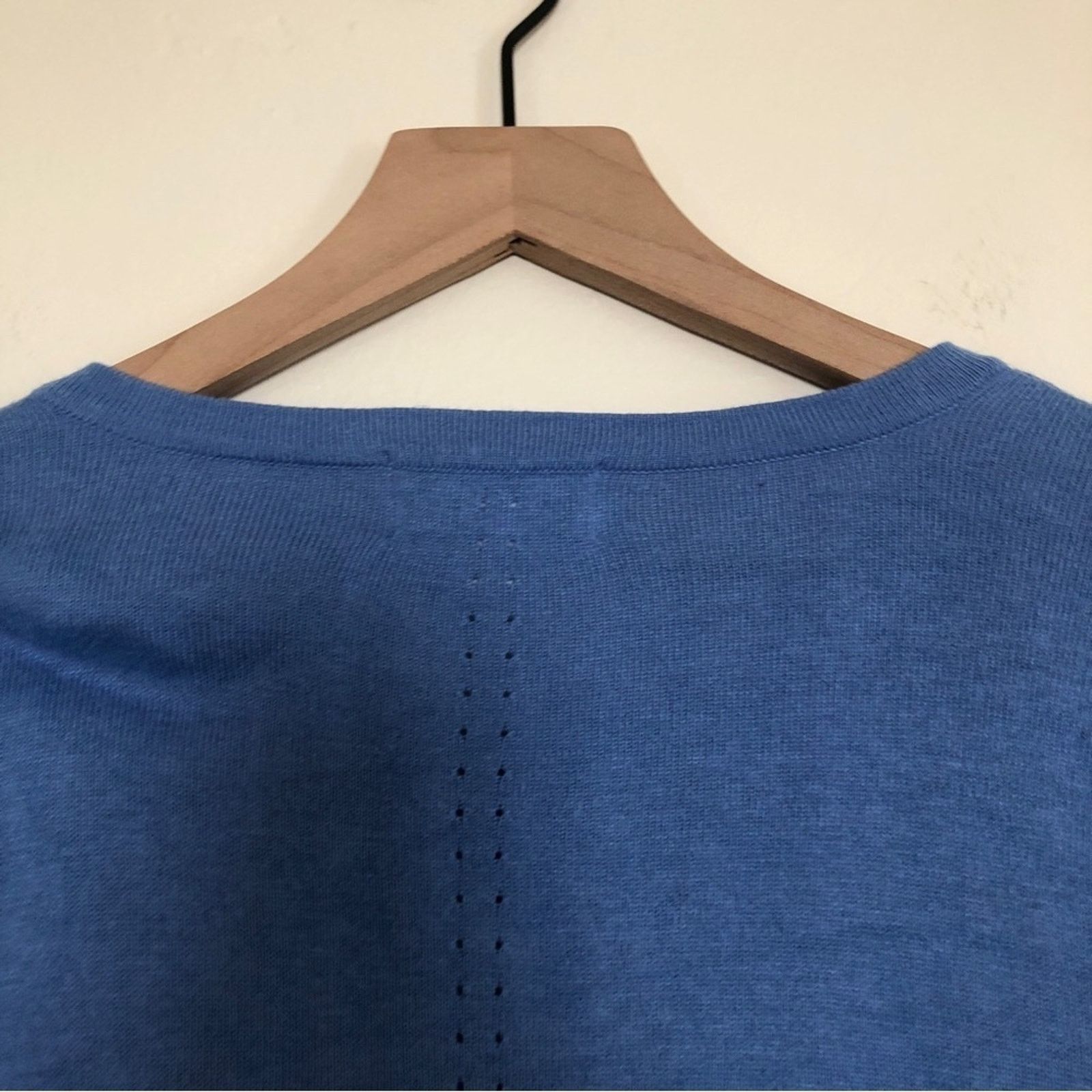 Other Elle Fall Soft Knit Blue Button Front Cardigan Sweater Size M / US 6-8 / IT 42-44 - 8 Thumbnail