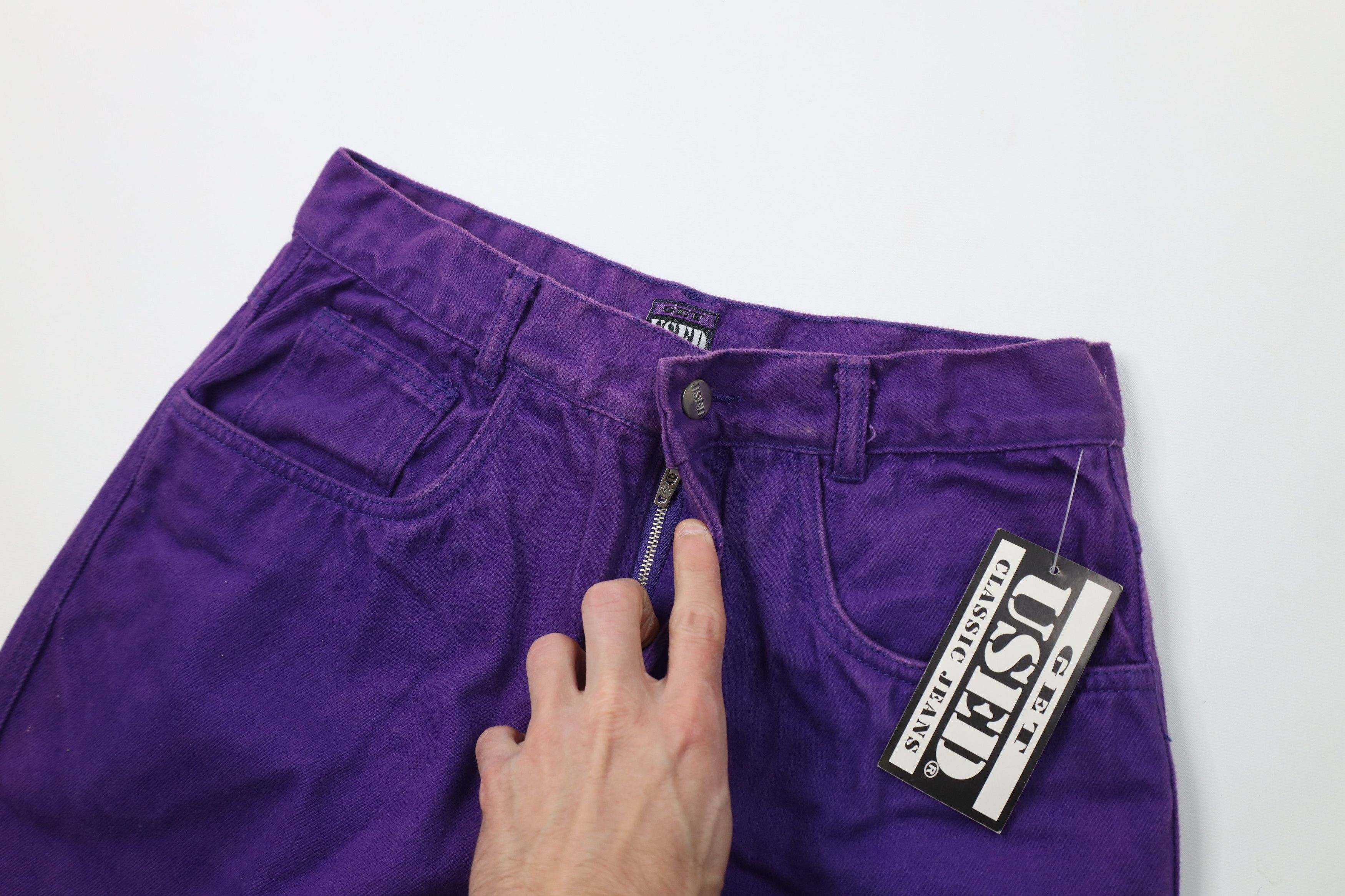 Vintage Deadstock Vintage 90s Streetwear Jeans Purple Cotton Size US 32 / EU 48 - 6 Thumbnail
