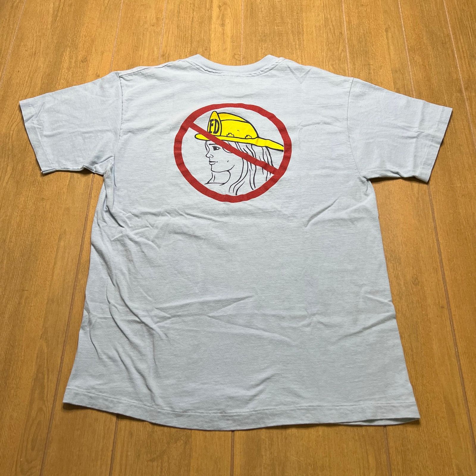 Hanes Vintage Firefighter Humor T Shirt Fire Person Man USA Made L Size US L / EU 52-54 / 3 - 6 Thumbnail