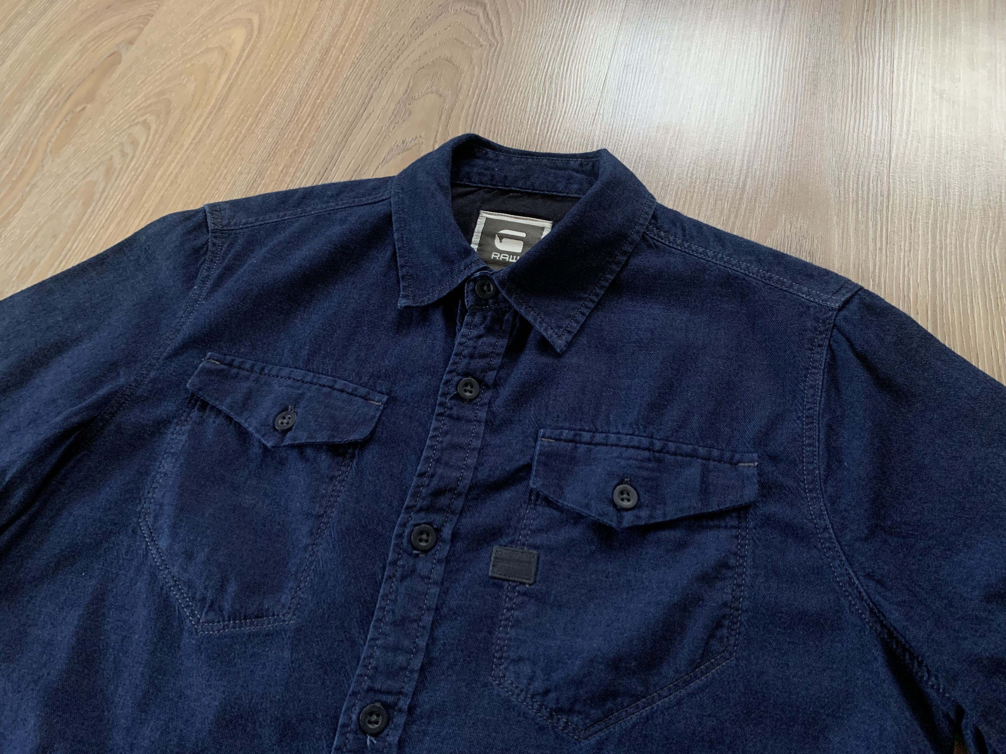 G-Star Vintage G-Star Raw Blue Pocket Shirt Size US M / EU 48-50 / 2 - 4 Thumbnail