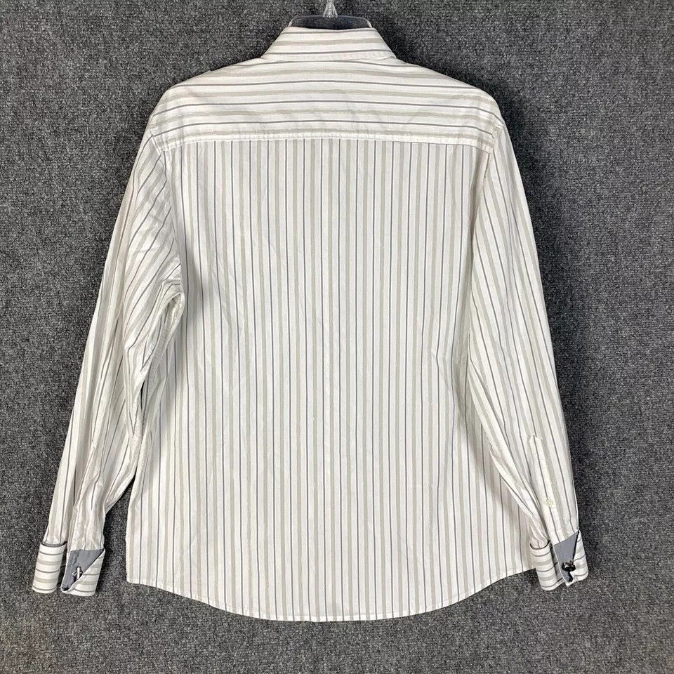 I.N.C INC International Concepts Button Up Shirt Men's XL Striped Size US XL / EU 56 / 4 - 7 Thumbnail