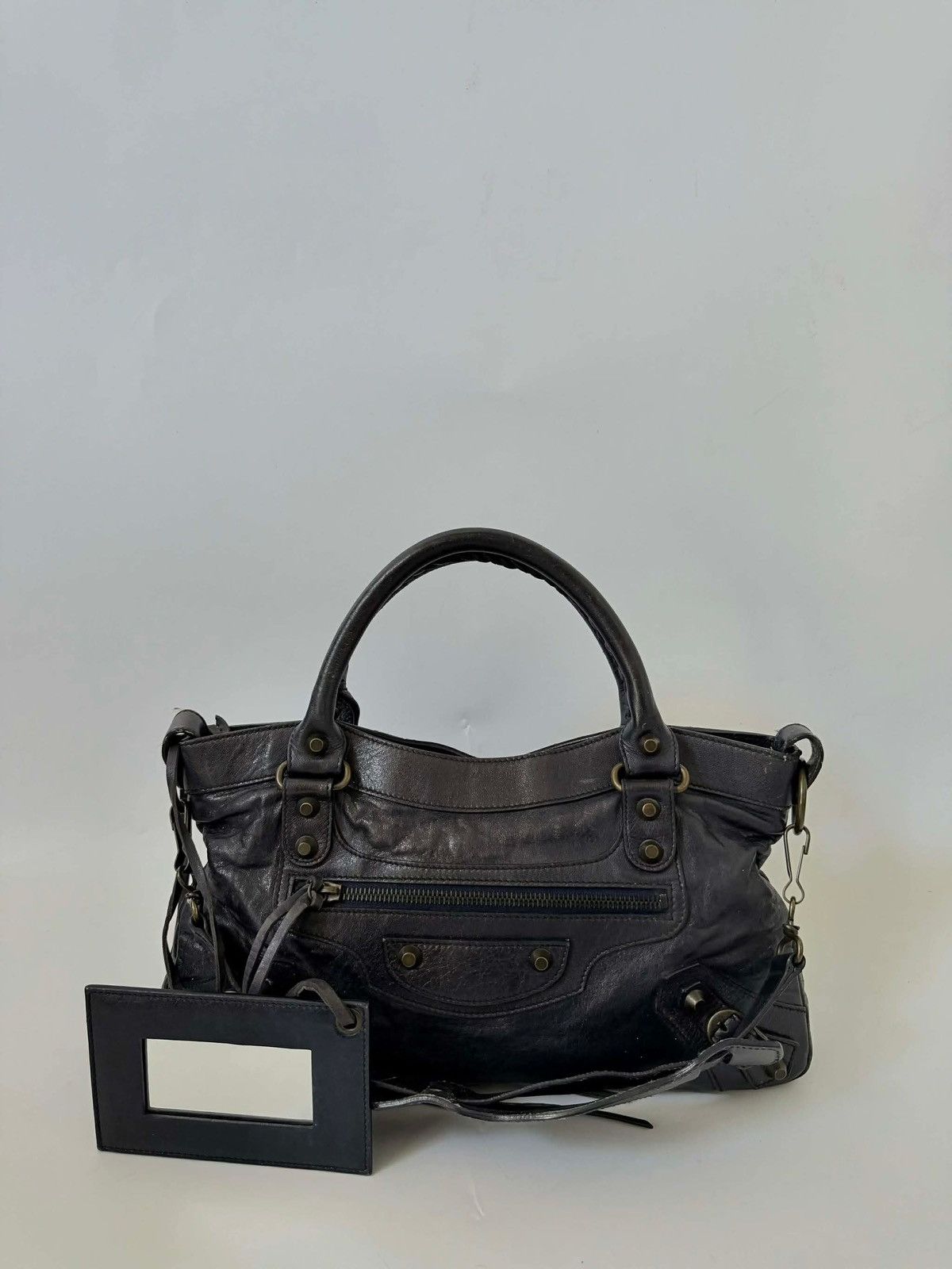 Balenciaga 2000’s Balenciaga Navy Blue Classic First Bag Size ONE SIZE - 1 Thumbnail
