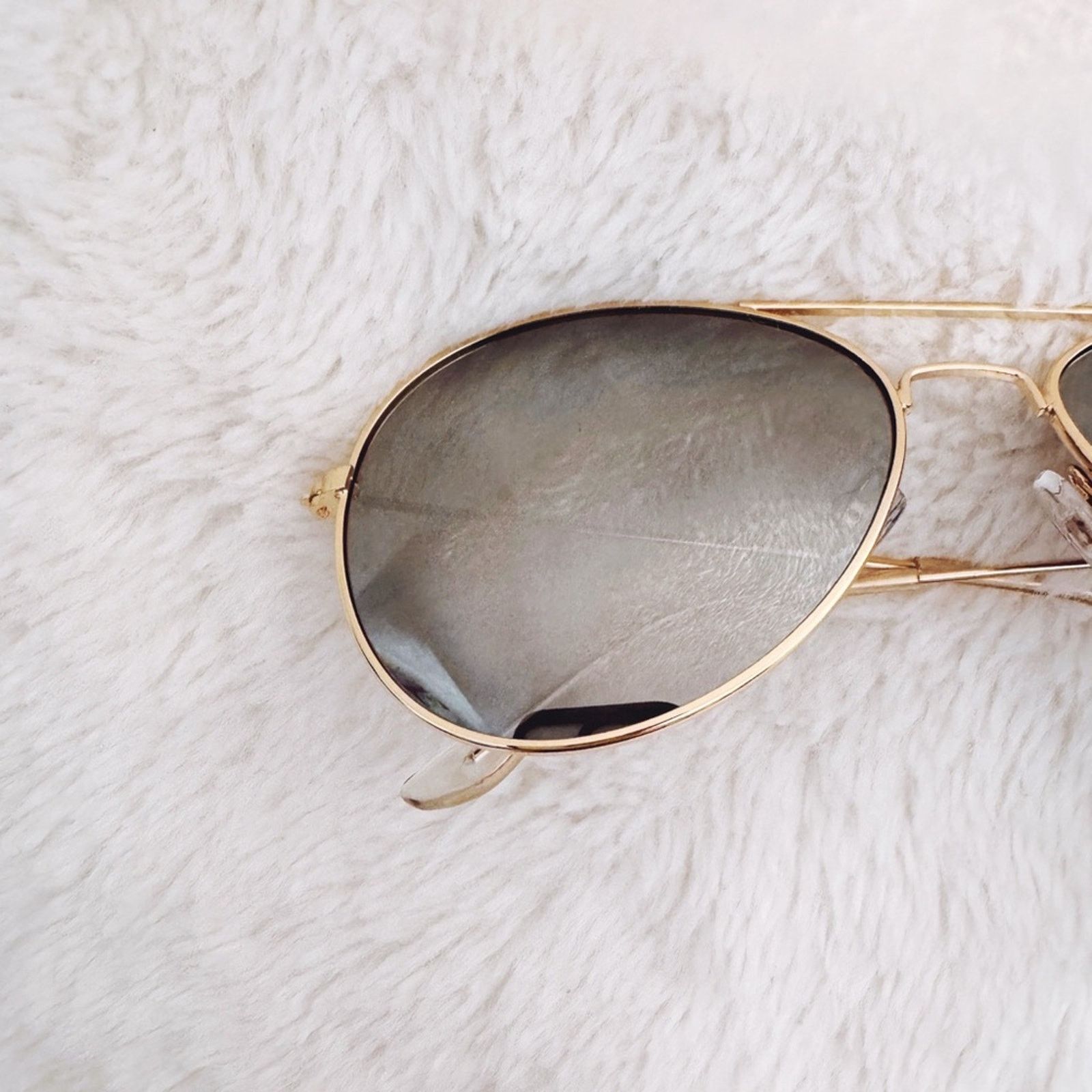Other Francine Gold W/ Mirrored Lenses Aviator Sunglasses Size ONE SIZE - 4 Thumbnail