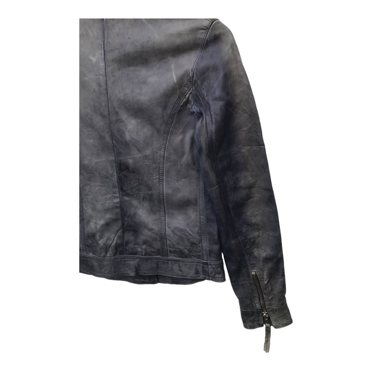 Vera Pelle Vera Pelle Women Double Collar Rockabilly Leather Jacket Size S / US 4 / IT 40 - 10 Thumbnail