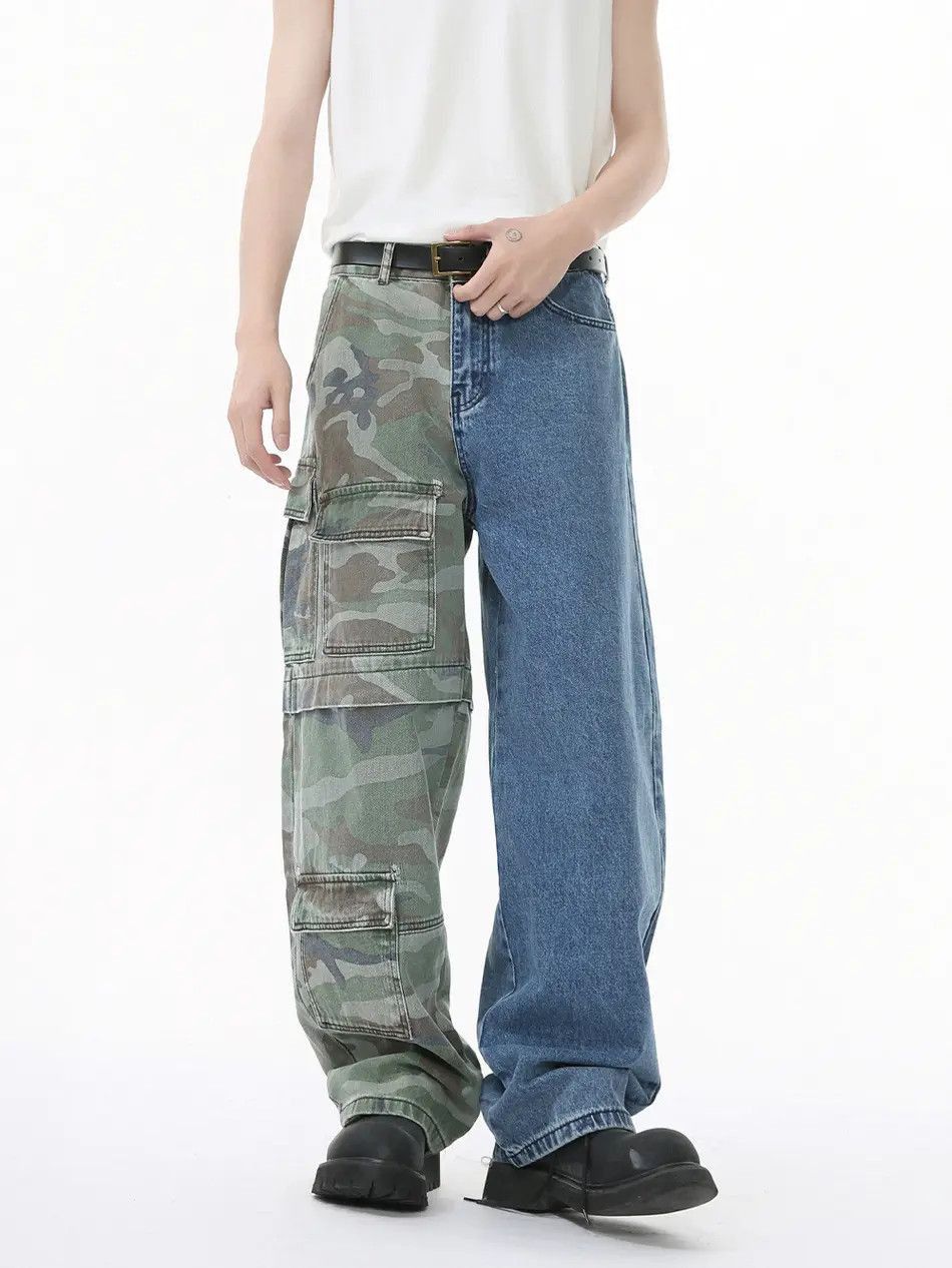 Japanese Brand Retro loose high street pocket jeans Size US 32 / EU 48 - 3 Thumbnail