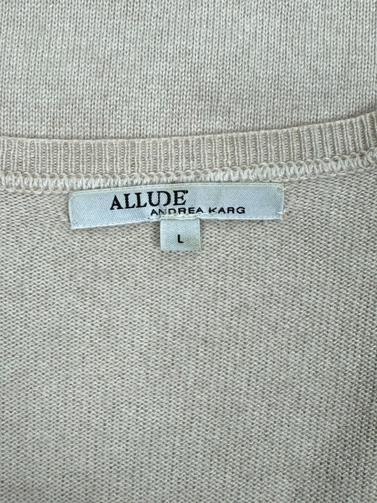 Allude Allude Silk-Cashmere Sweater V-Neck size L Size L / US 10 / IT 46 - 10 Thumbnail