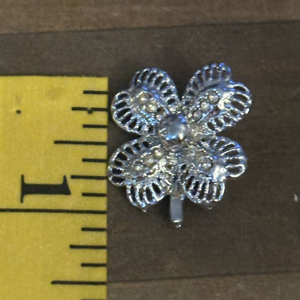 Vintage Vintage silver tone filigree shamrock brooch Size ONE SIZE - 2 Thumbnail