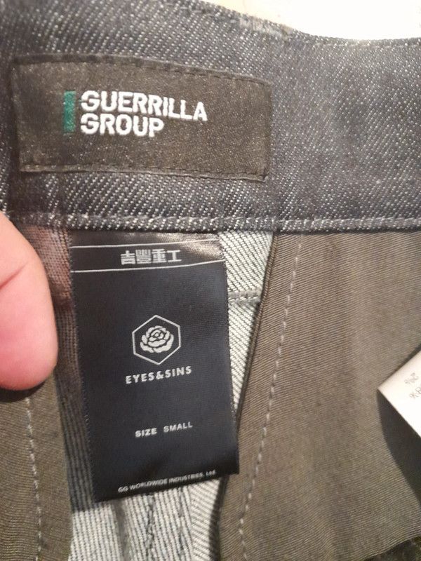 Guerilla Group × Guerrilla Group Guerrilla group denim cargo pants 18S-ES-PD01 Size US 31 - 4 Thumbnail