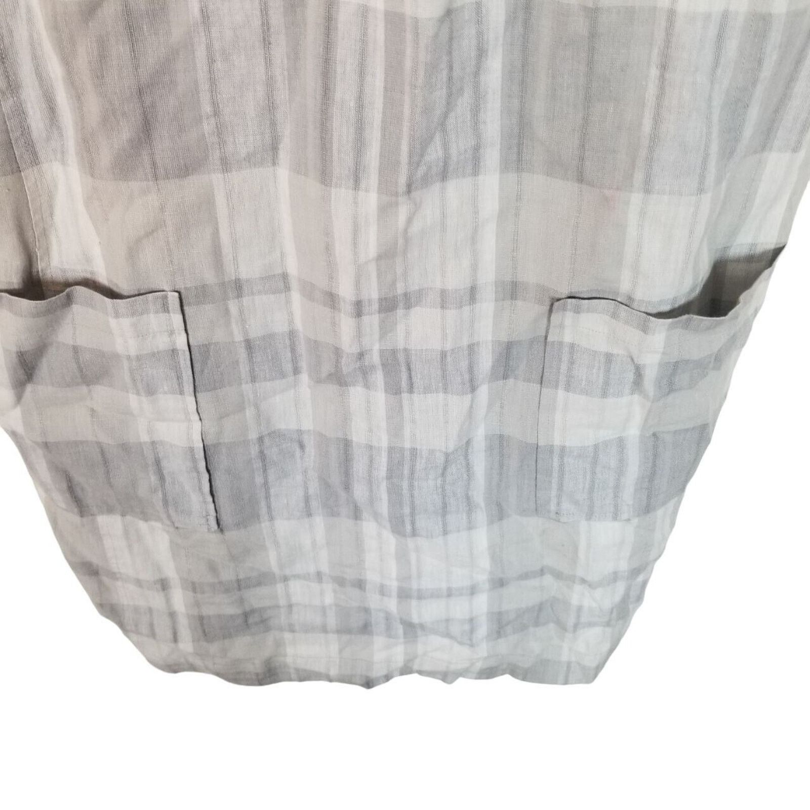 Eileen Fisher Eileen Fisher Womens Plaid Tunic Dress Size S Lagenlook Size S / US 4 / IT 40 - 4 Thumbnail