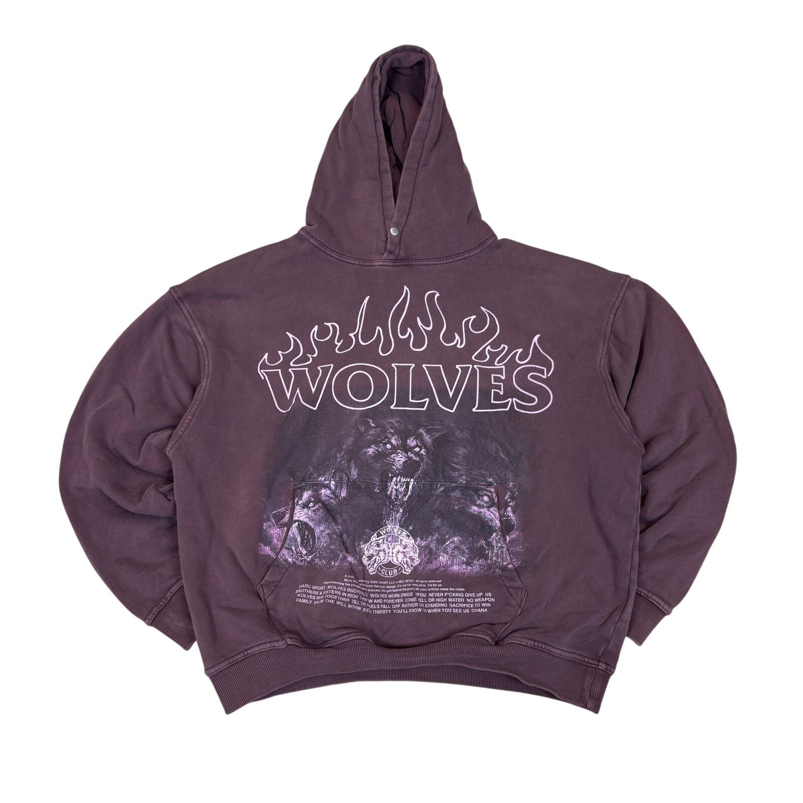 Darc Sport Darc Sport Wolves Club Premium Vintage Collection Hoodie Med Size US M / EU 48-50 / 2 - 1 Thumbnail