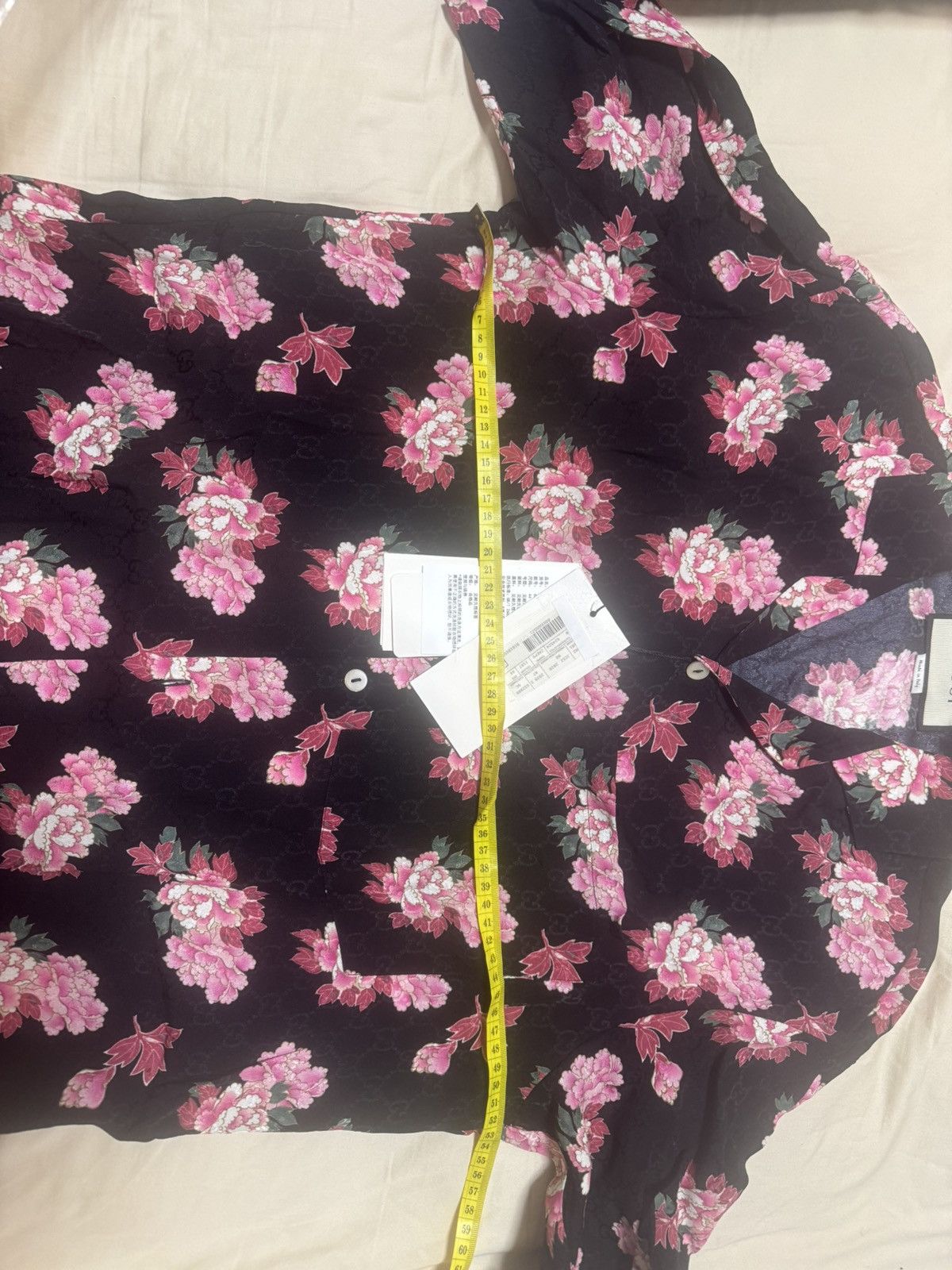 Gucci Silk Peony blossom Hawaiian shirt Size US S / EU 44-46 / 1 - 12 Thumbnail