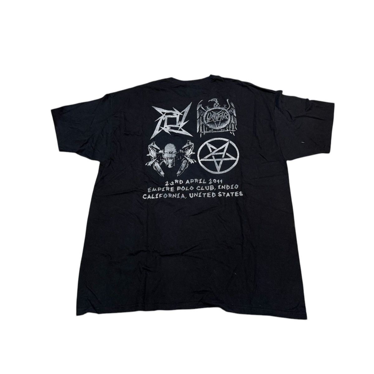 Band Tees × Vintage The Big 4 Tour T Shirt Metallica Slayer Anthrax Megadeth Size US XXL / EU 58 / 5 - 2 Thumbnail