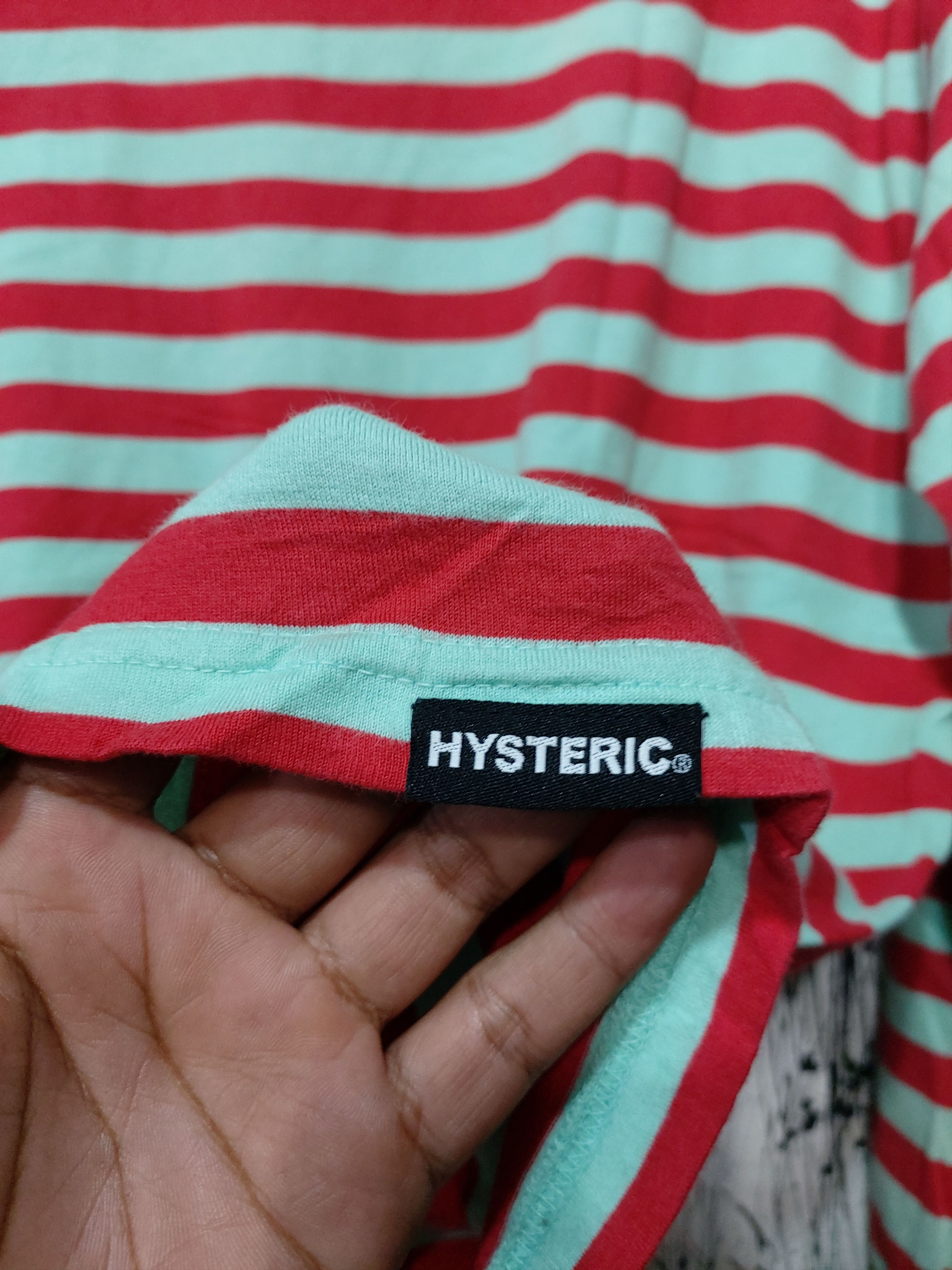 Hysteric Glamour HYSTERIC GLAMOUR STRIPE BABY LOGO LONGSLEVEE T-SHIRT Size US L / EU 52-54 / 3 - 3 Thumbnail
