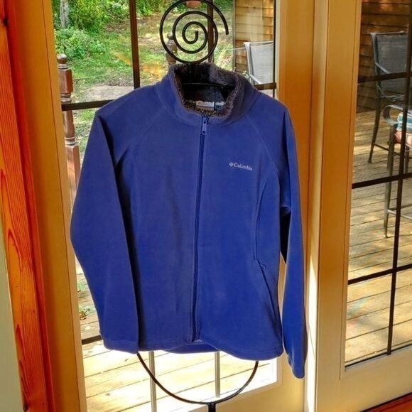 Columbia Columbia OmniHeat Thermal Comfort Blue Zippered Cinched Flee Size US M / EU 48-50 / 2 - 1 Thumbnail
