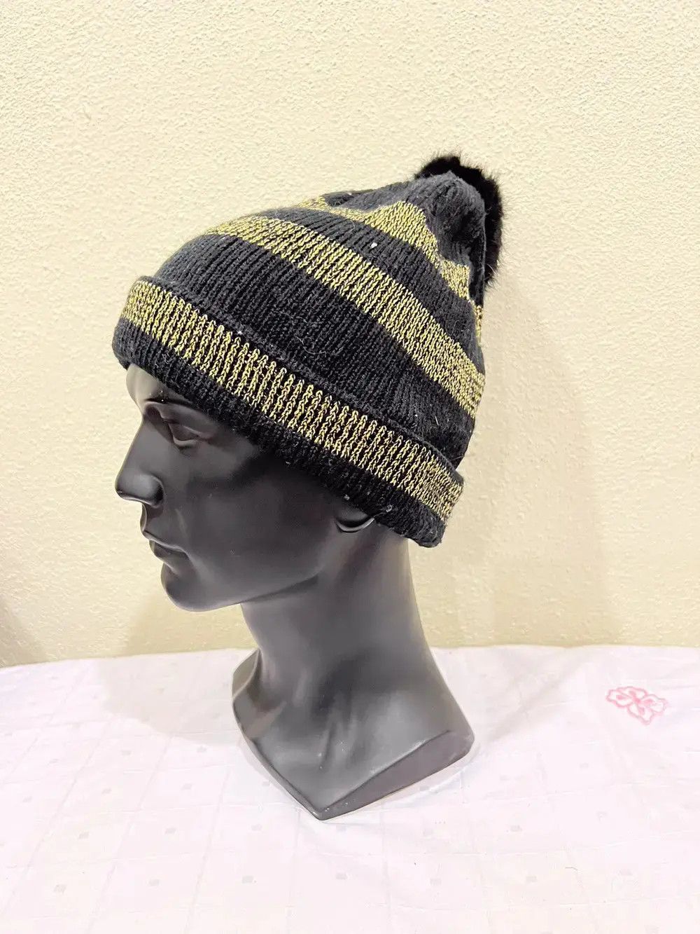 Japanese Brand × Vintage Japanese Brand Bobble Beanie Hat Size ONE SIZE - 2 Thumbnail