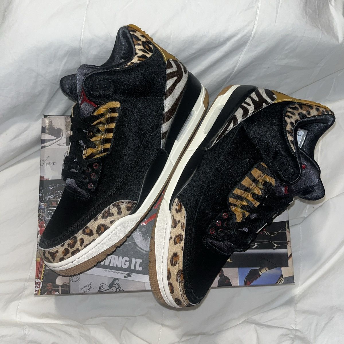 image of Jordan Nike Air Jordan 3 Animal Instinct Black (2019) Size 10 Shoes, Men's
