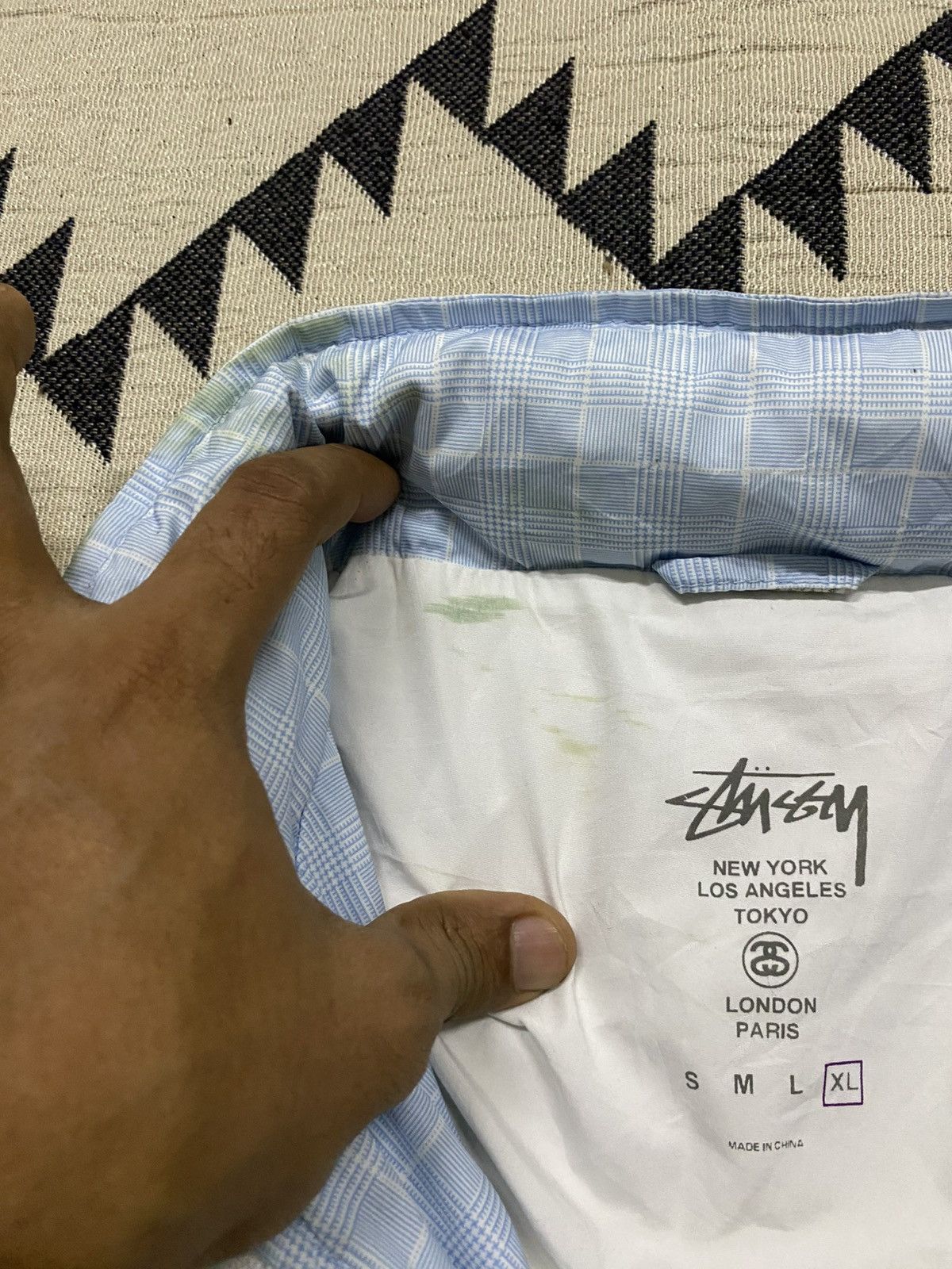 Stussy 2000s STUSSY LIGHT JACKET RARE DESIGN Size US XL / EU 56 / 4 - 12 Thumbnail