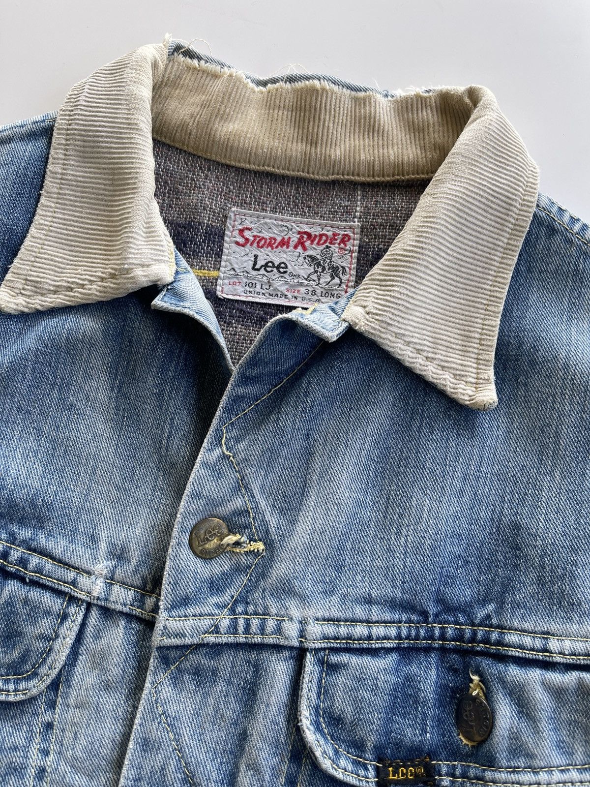 Lee 1960s Lee Storm Rider 101 LJ Blanket Denim Jacket Size US S / EU 44-46 / 1 - 12 Thumbnail