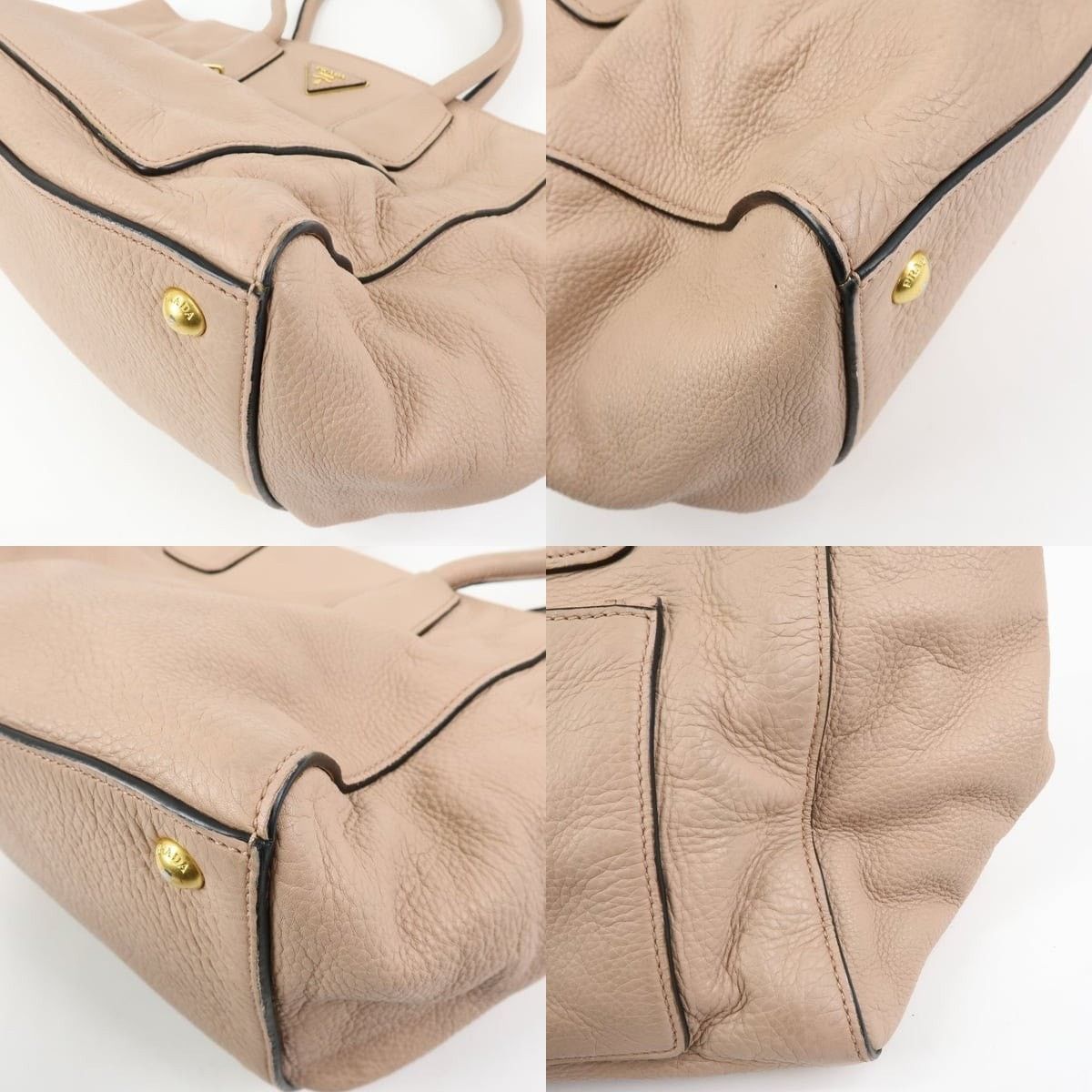 Prada Prada Vitello Daino Tote Beige Size ONE SIZE - 5 Thumbnail