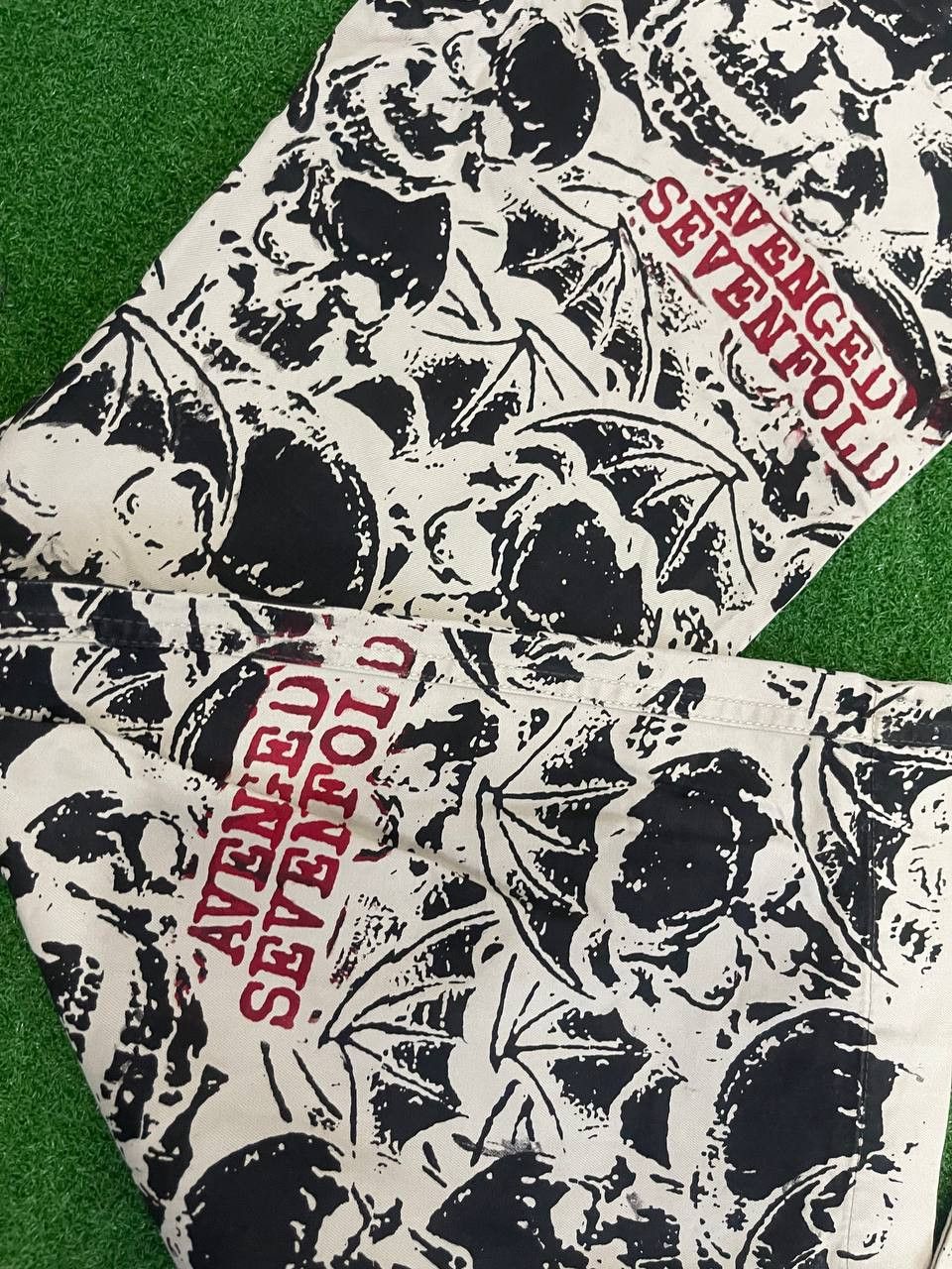 Handmade × Vintage Avenged Sevenfold Band Custom Print Handmade Limited Vintage Size US 31 - 19 Thumbnail