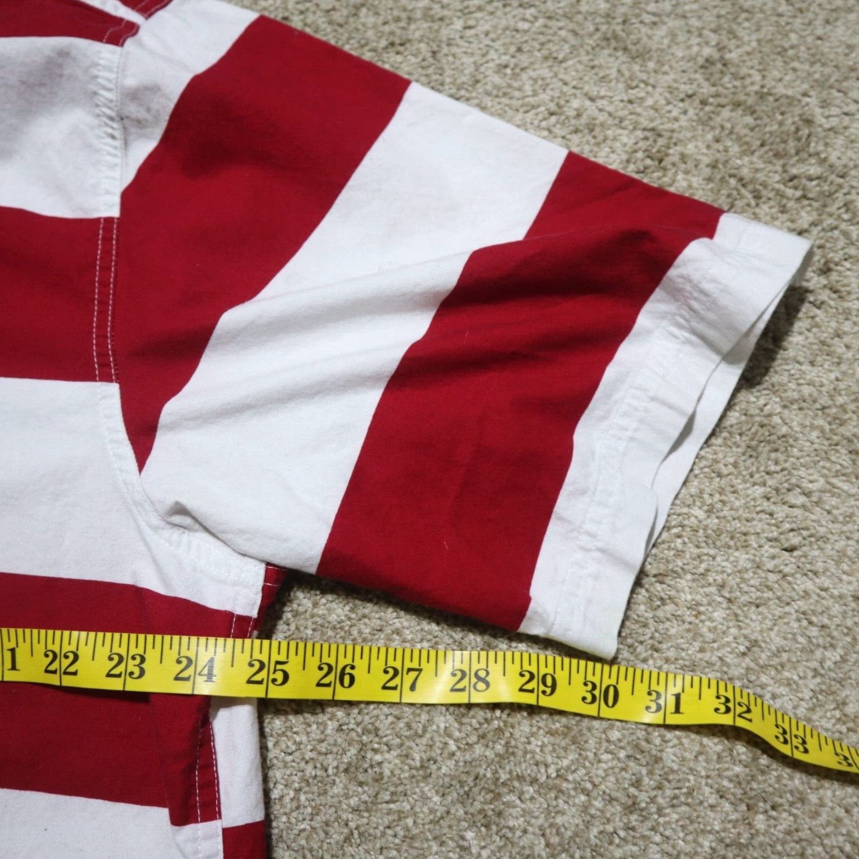 Vintage Ivy Crew Shirt Mens 2XL USA American Flag Stars & Stripes Button Front Down Size US XXL / EU 58 / 5 - 6 Thumbnail