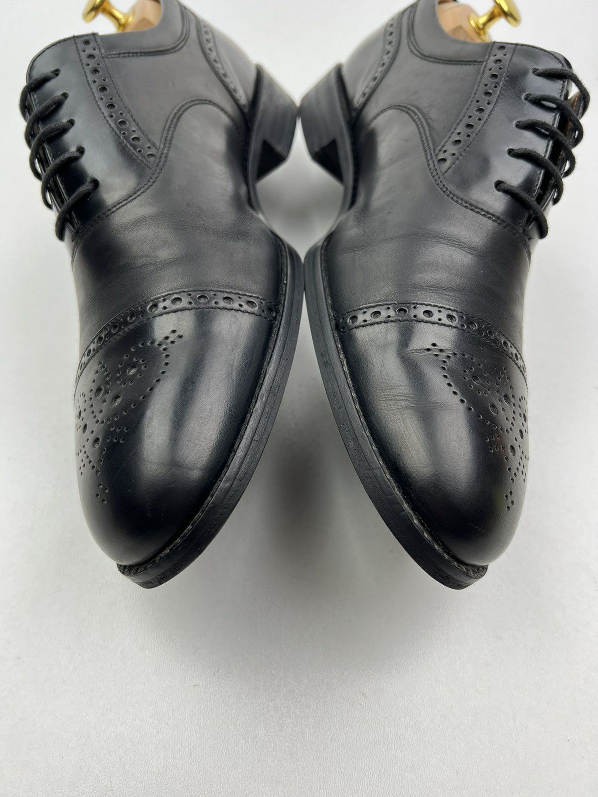 Loake LOAKE Oxfords Leather Shoes Lace Up Woodstock Black Men’s Size US 8.5 / EU 41-42 - 5 Thumbnail