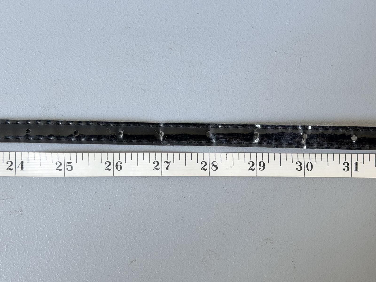 Other Vintage Y2K Blk Patent Skinny Belt Silver Buckl3 Minimalist Size ONE SIZE - 5 Thumbnail