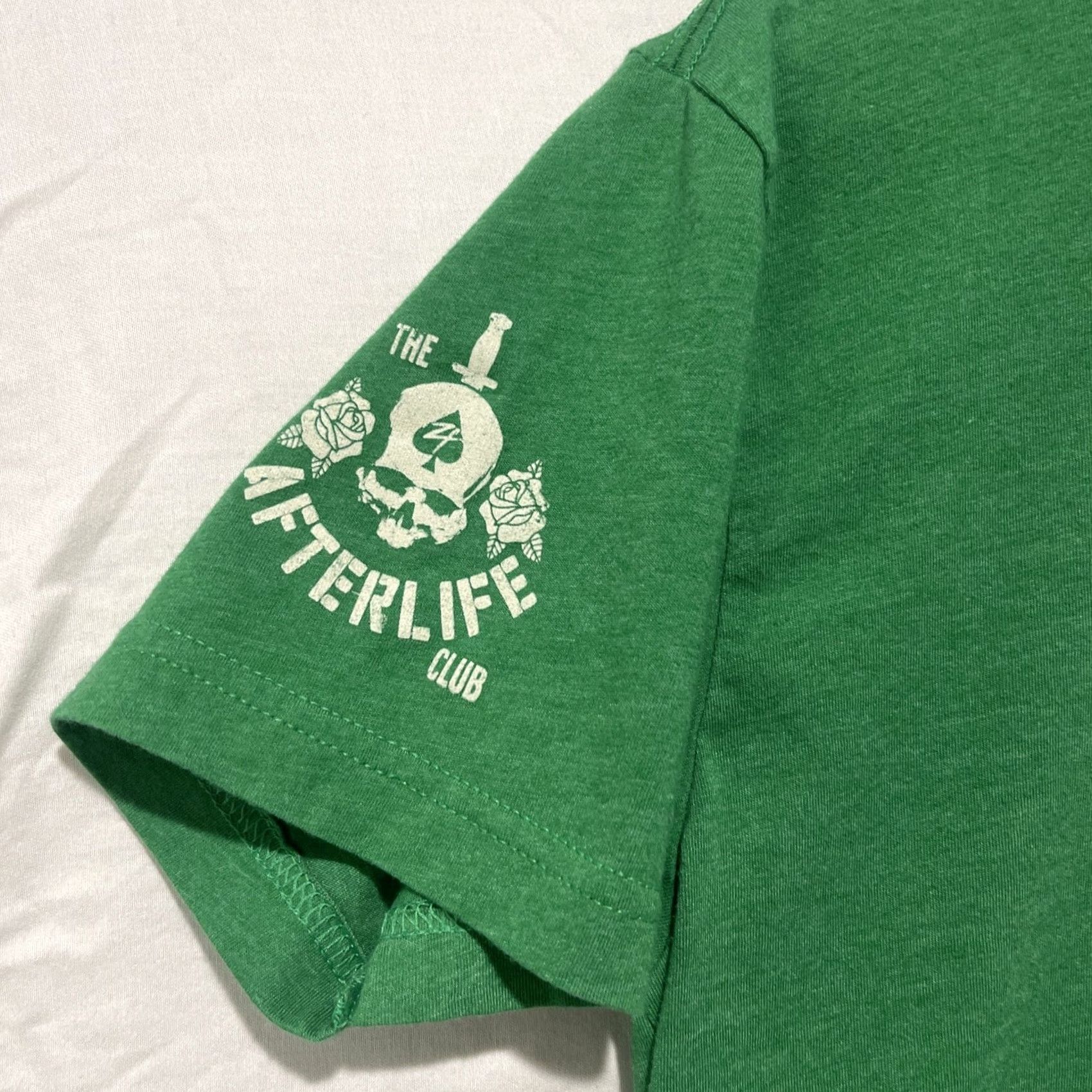 Vintage Zero Foxtrot Shirt Mens Small Green Clover Leaf Irish Afterlife Club Tee Size US S / EU 44-46 / 1 - 4 Thumbnail