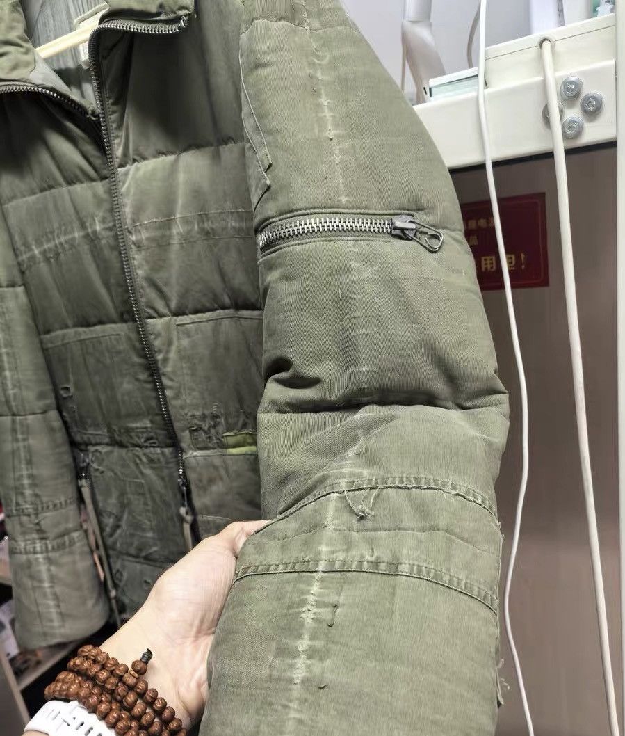 Greg Lauren Grace Lauren Military Green Patchwork Cotton Jacket Size US L / EU 52-54 / 3 - 4 Thumbnail