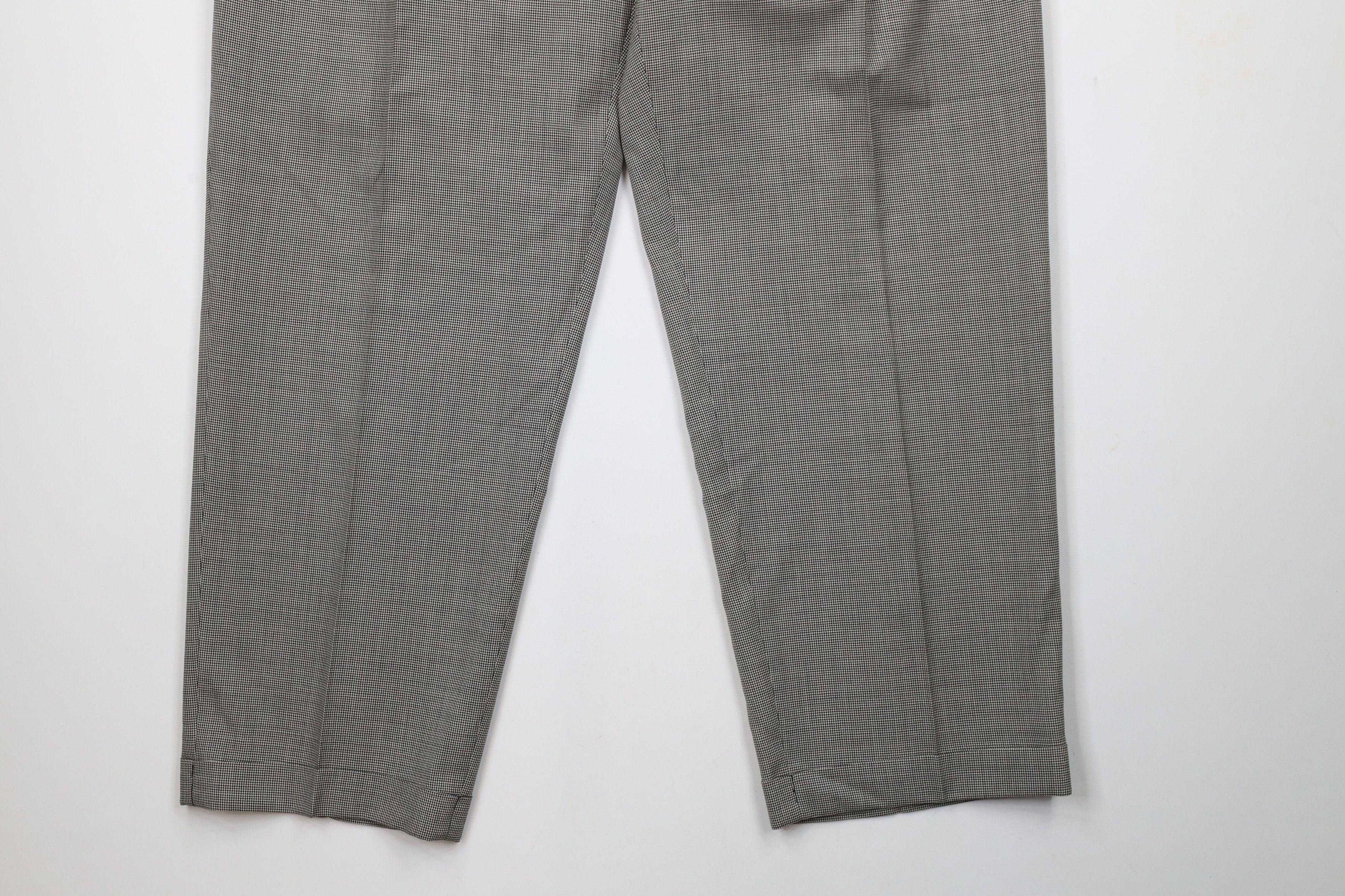 Vintage Vintage 90s Streetwear Pleated Houndstooth Chino Pants Wool Size US 38 / EU 54 - 4 Thumbnail