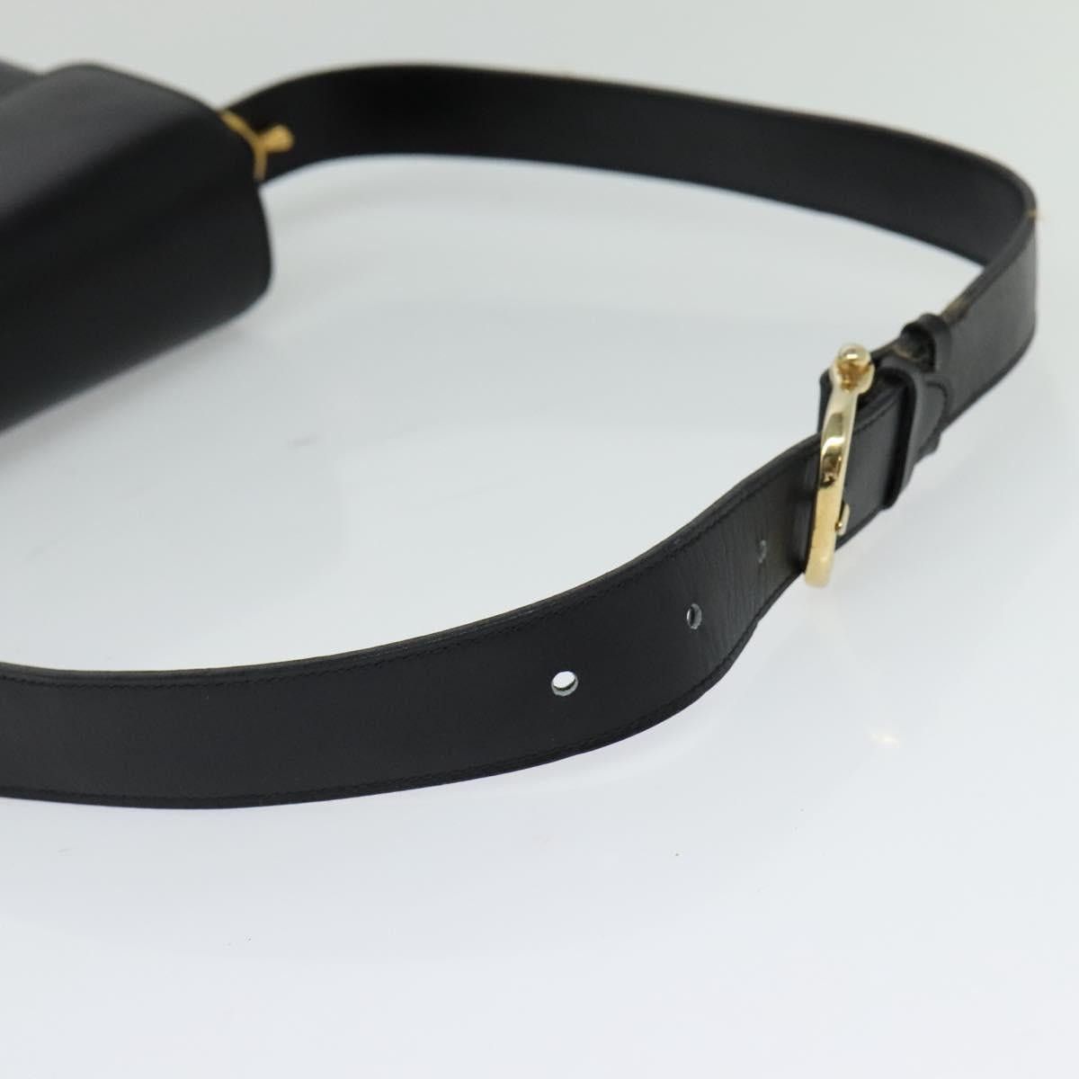 Celine CELINE Sulky Shoulder Bag Leather Black Gold Size ONE SIZE - 7 Thumbnail