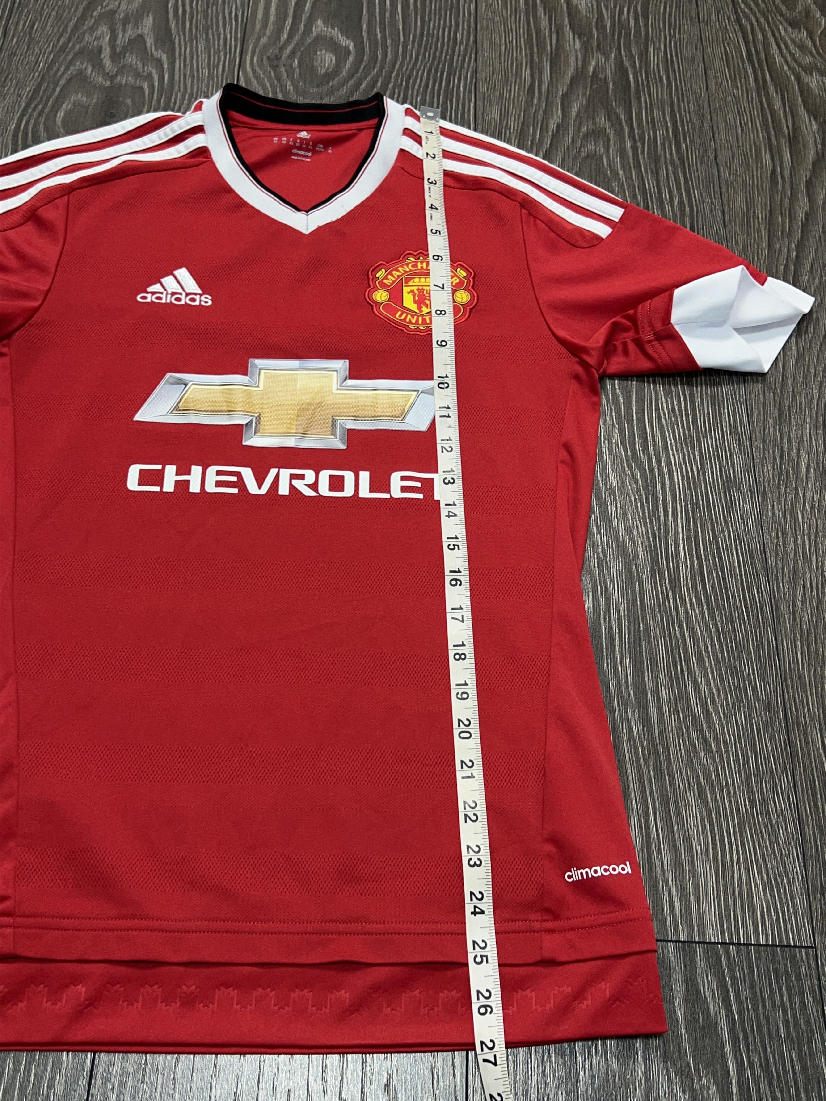Adidas Manchester United 2015 2016 Football Shirt Soccer Jersey Size US XS / EU 42 / 0 - 7 Thumbnail